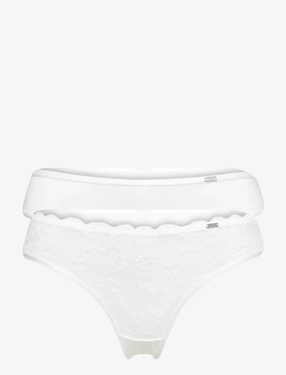Hunkemöller - 2-pack Angie string - stringtrosor - white - 1