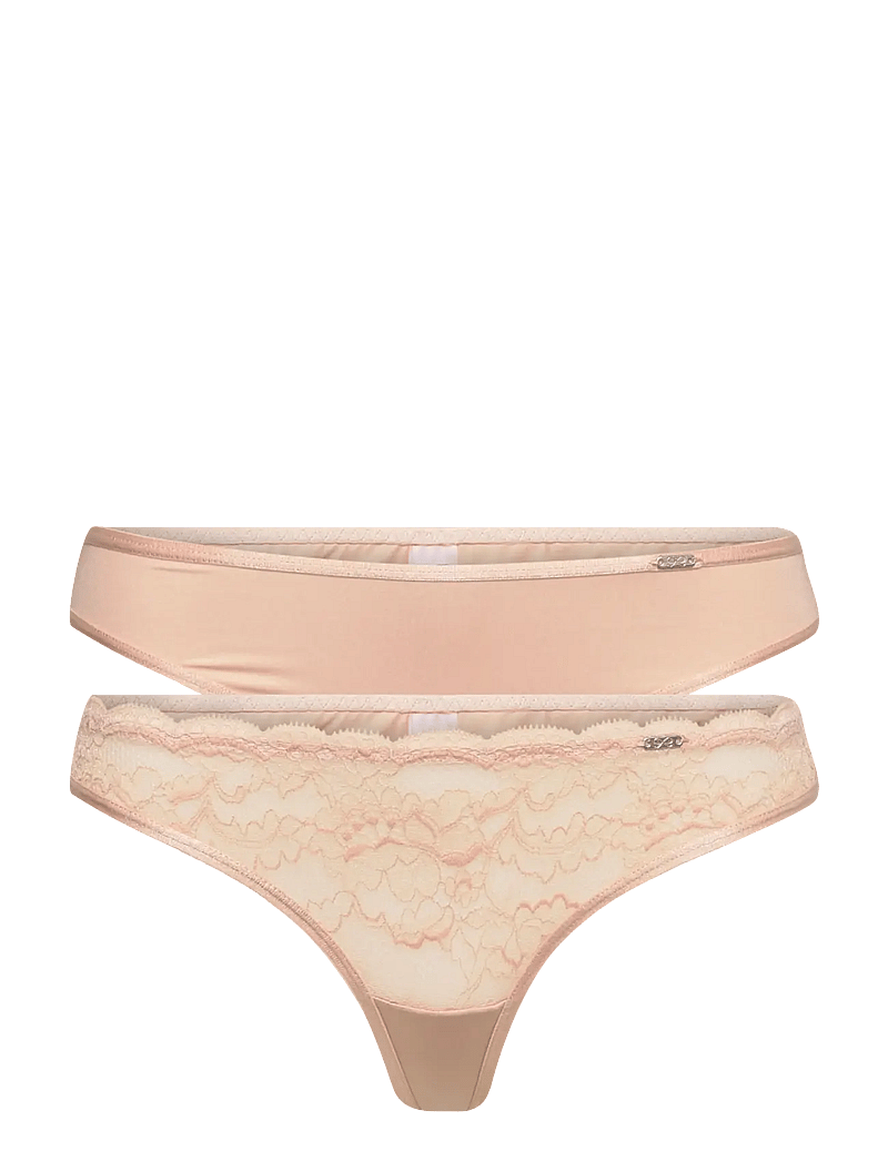 Hunkemöller - 2-pack Angie string - string - rugby tan - 1