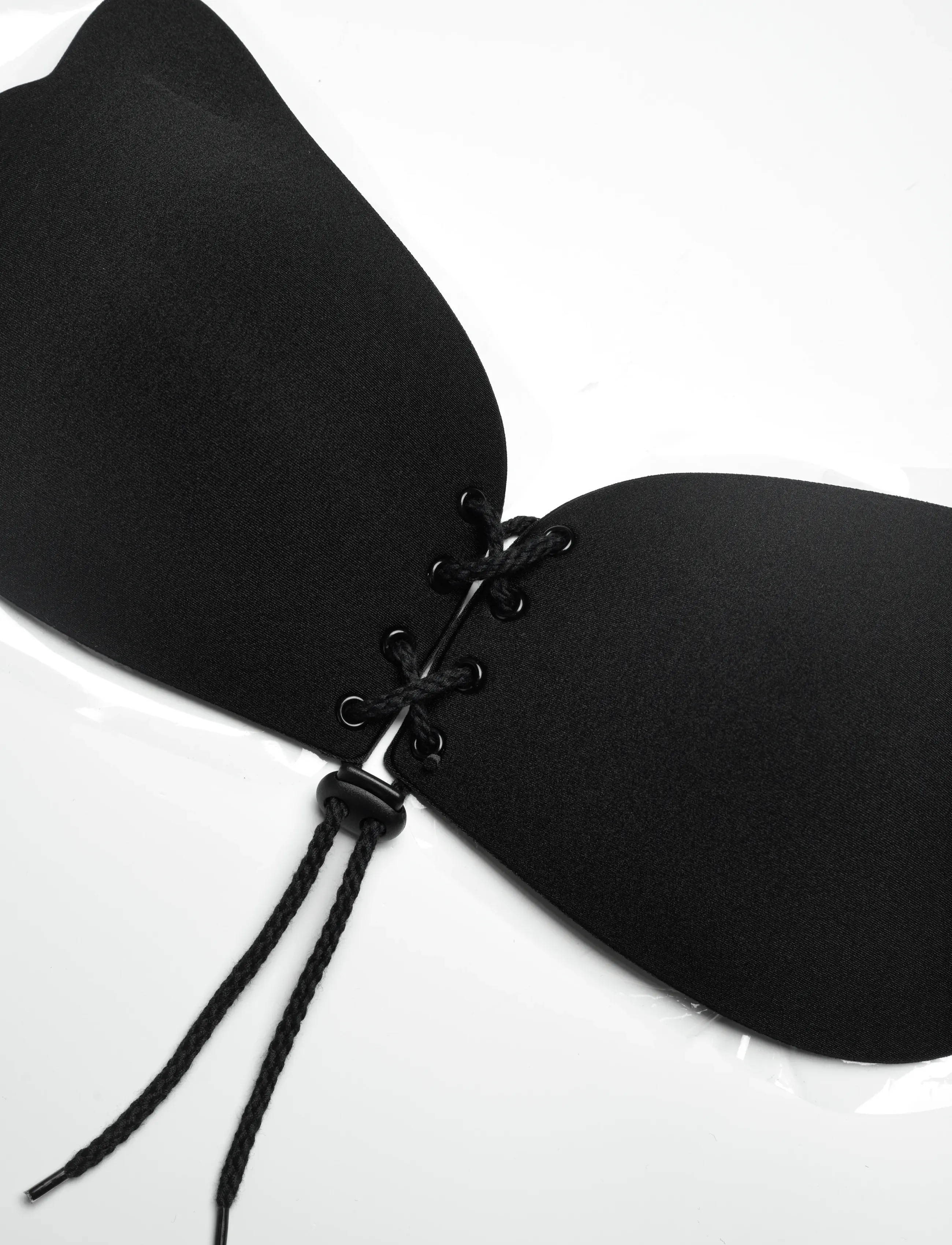 Hunkemöller - Wing PU stick on bra - push up bh'er - black - 1