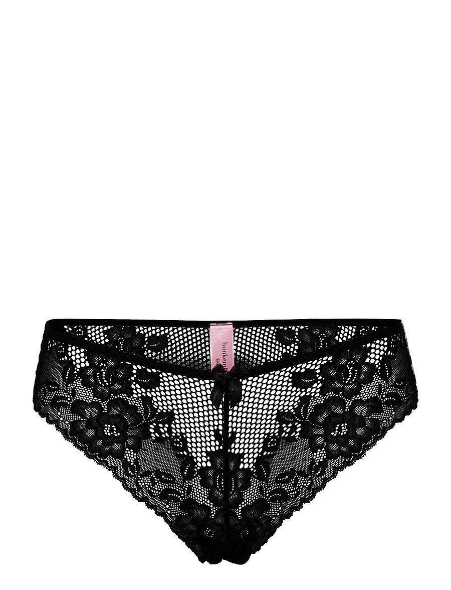 Hunkemöller - BD Dot Mesh Lace Beatriz - nachthemden - black - 3