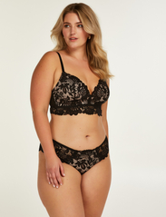 Hunkemöller - Shiloh non wired low d - push up bh - caviar - 6