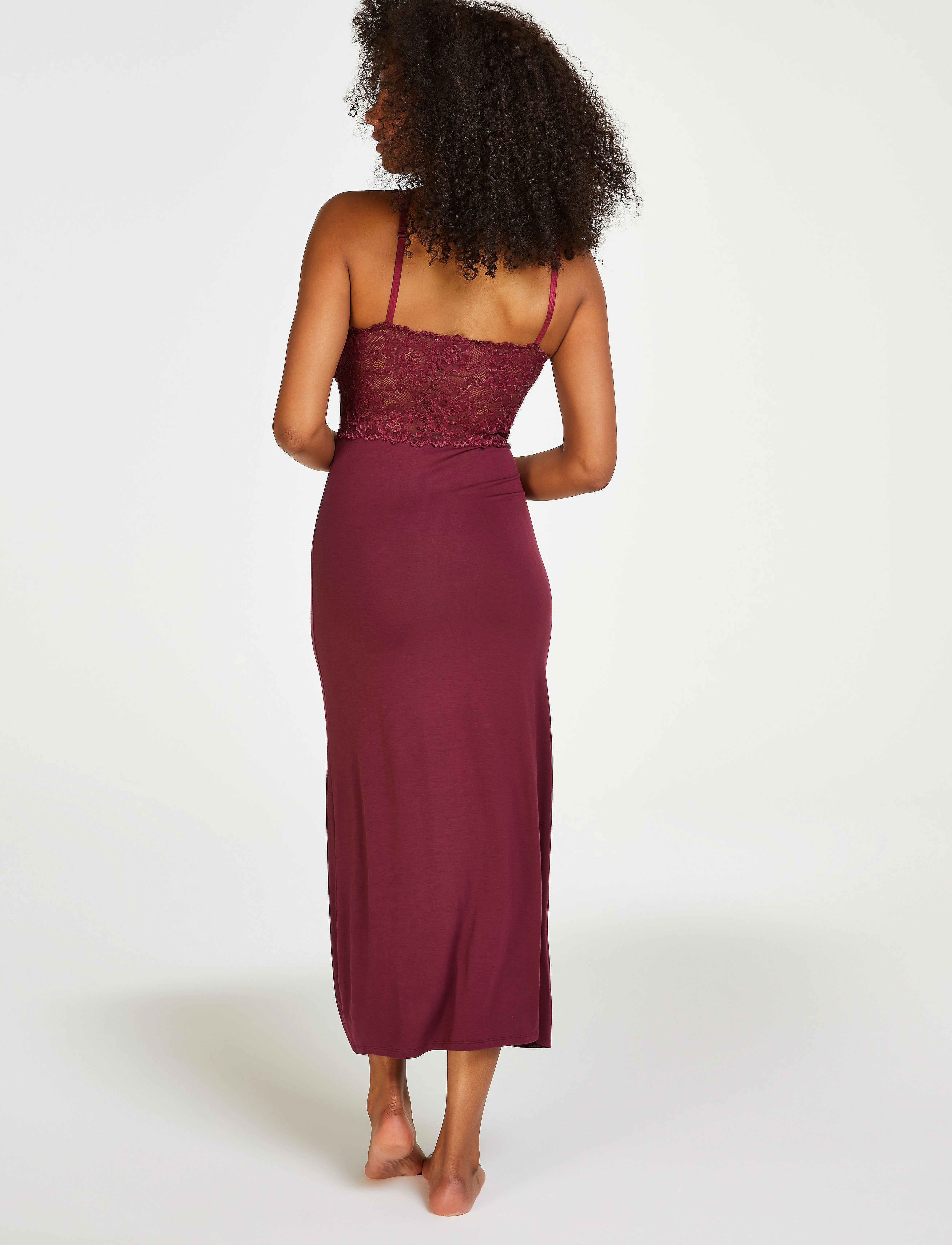 Hunkemöller - SD Nora Lace Long - windsor wine - 4