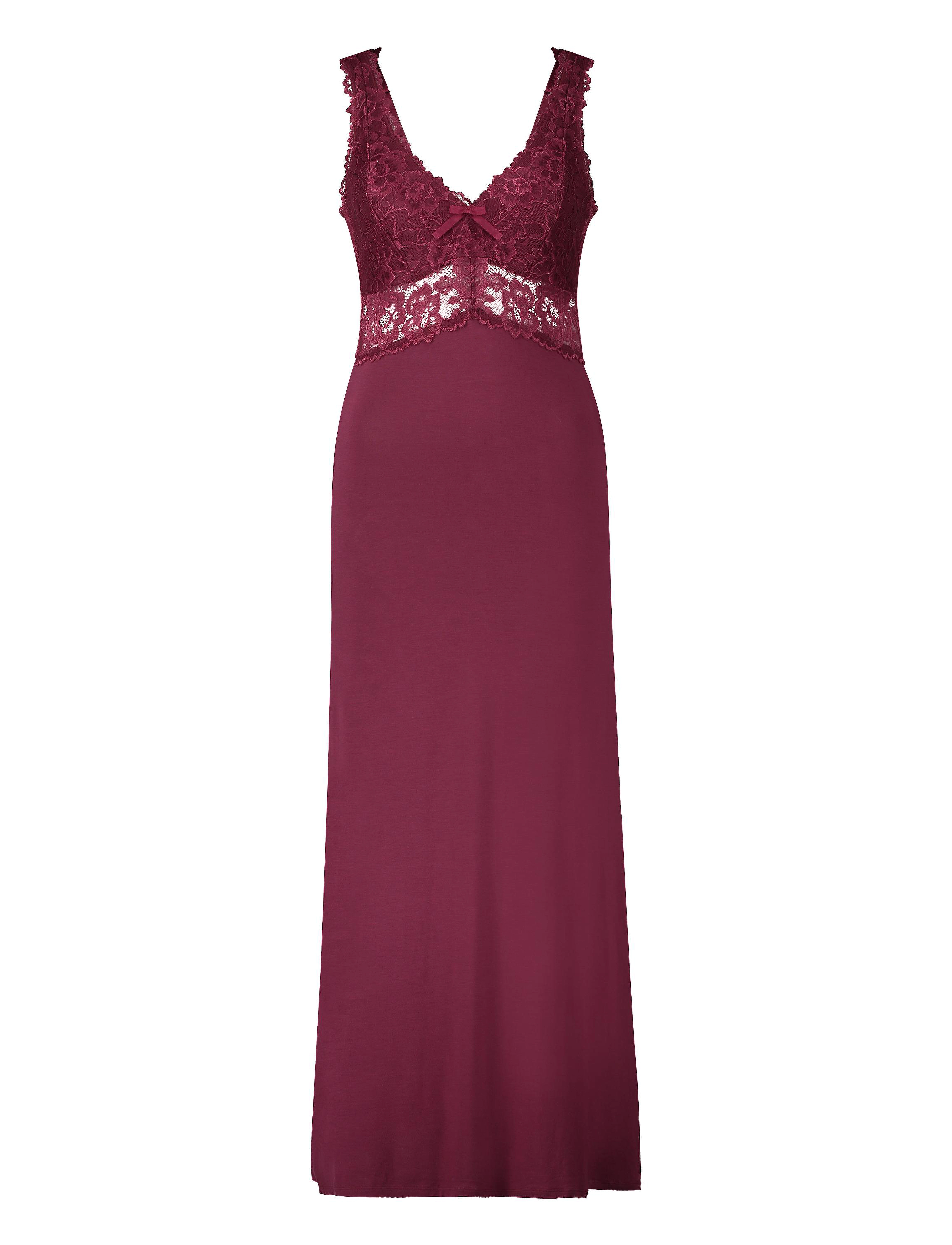 Hunkemöller - SD Nora Lace Long - windsor wine - 5