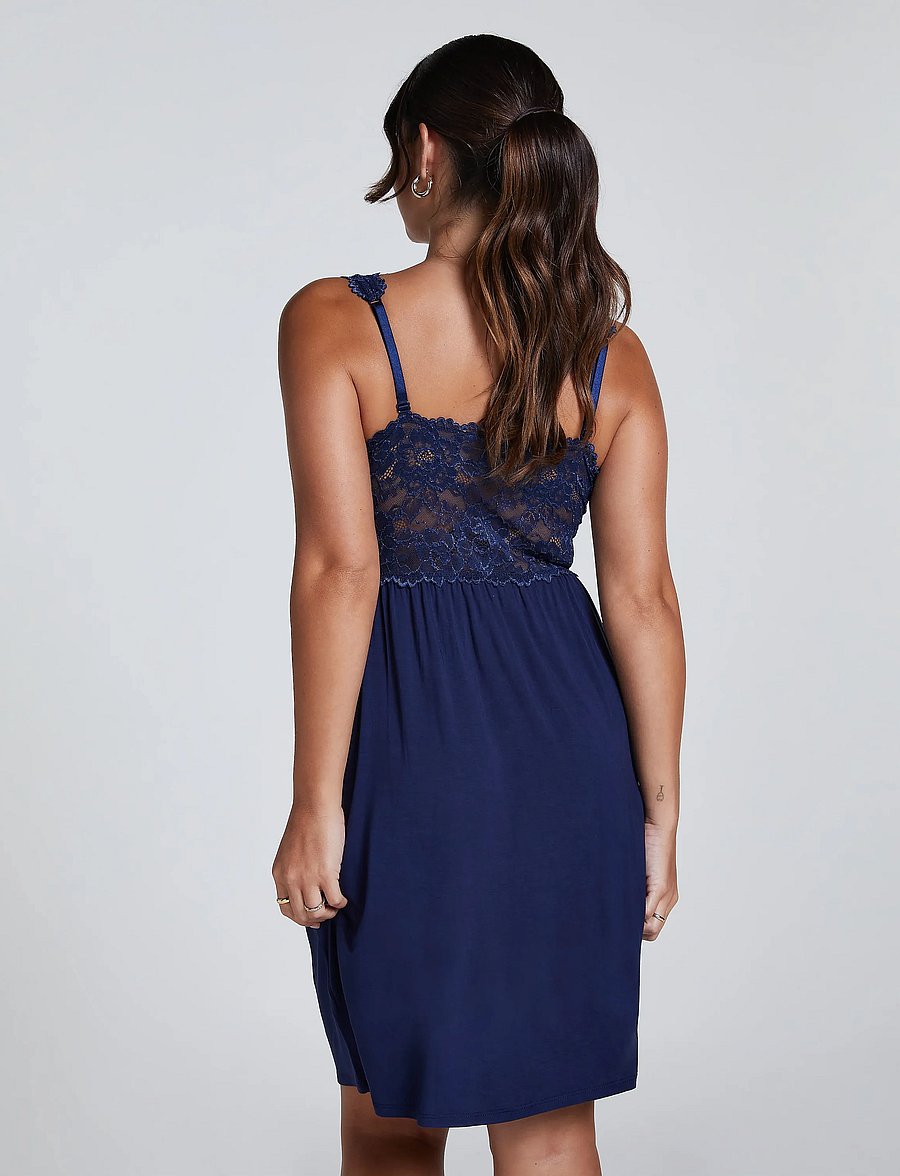 Hunkemöller - Nora Lace Slip Dress - Öösärgid - peacot - 4