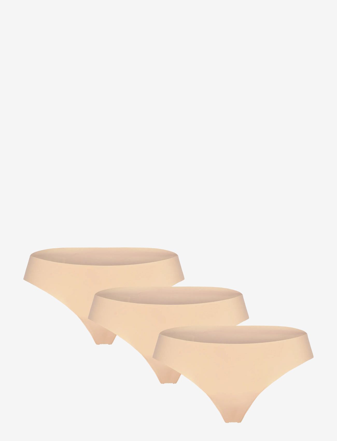 Hunkemöller - 3-pack Invisible Thong - stringtrosor - rugby tan - 1