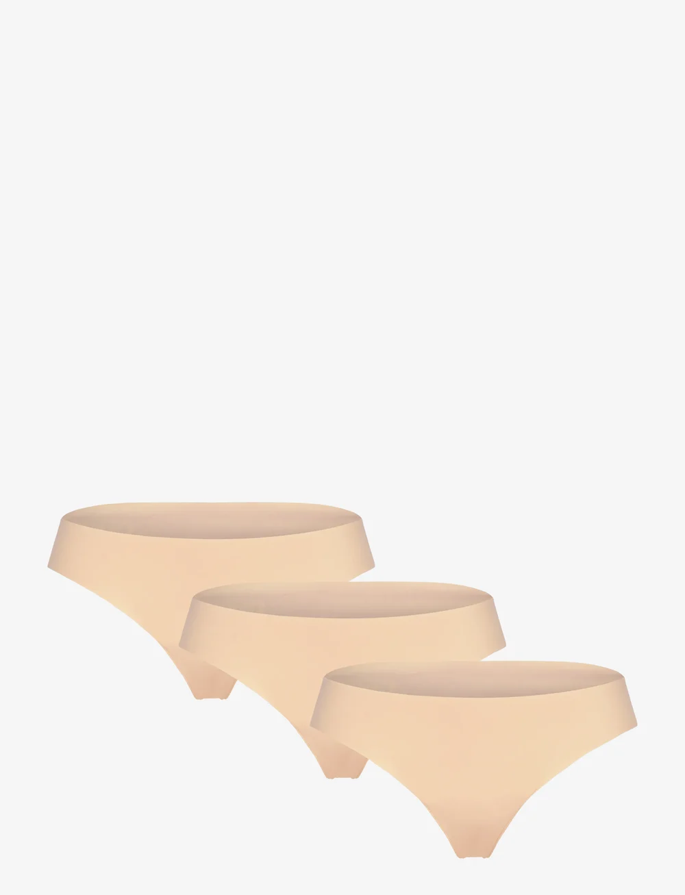 Hunkemöller - 3-pack Invisible Thong - string - rugby tan - 1