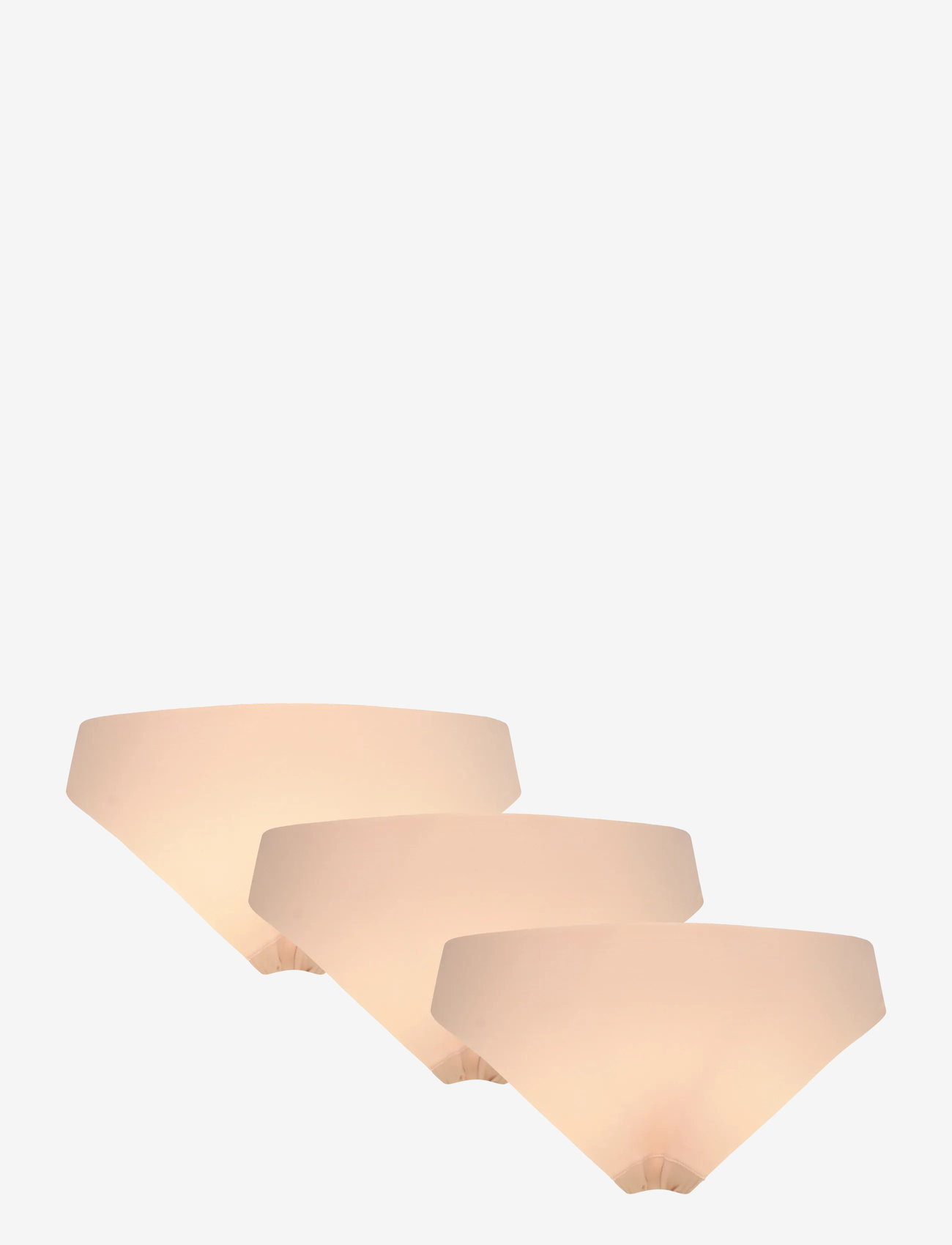 Hunkemöller - 3-pack invisible Brazilian - brazilian slips - rugby tan - 4