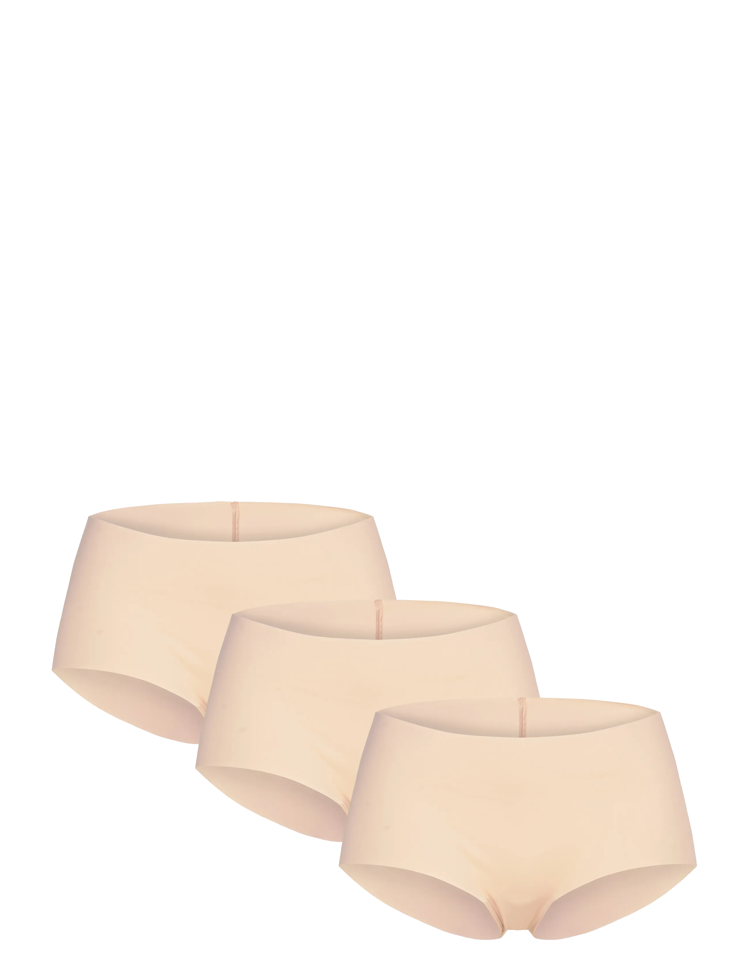 HUNKEMÖLLER 3-Pack Invisible Shorts Beige - M - Damen