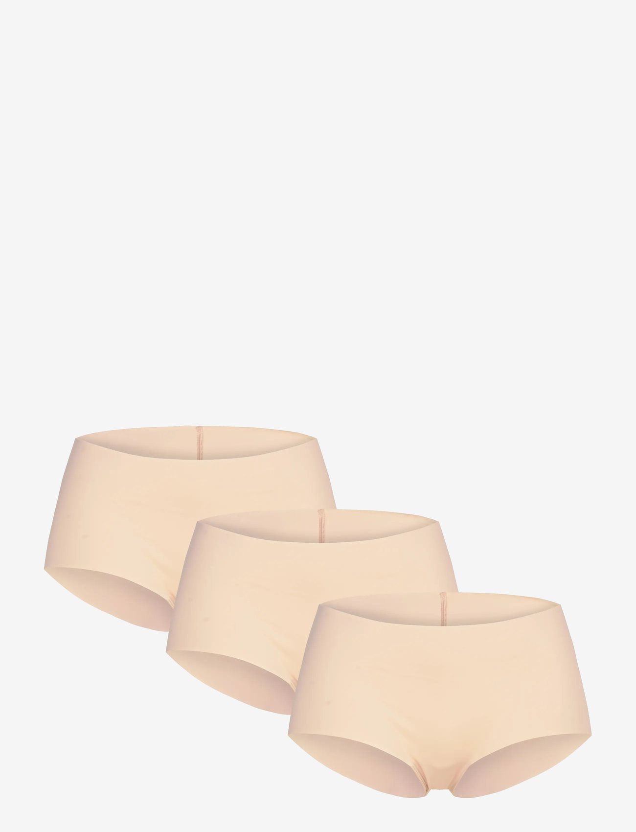 Hunkemöller - 3-pack Invisible Shorts - seamless trosor - beige - 1