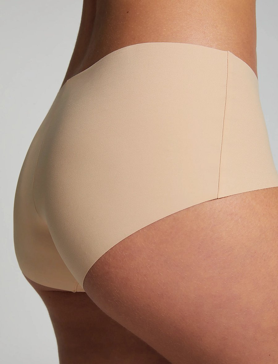 Hunkemöller - 3-pack Invisible Shorts - nahtlose slips - beige - 2