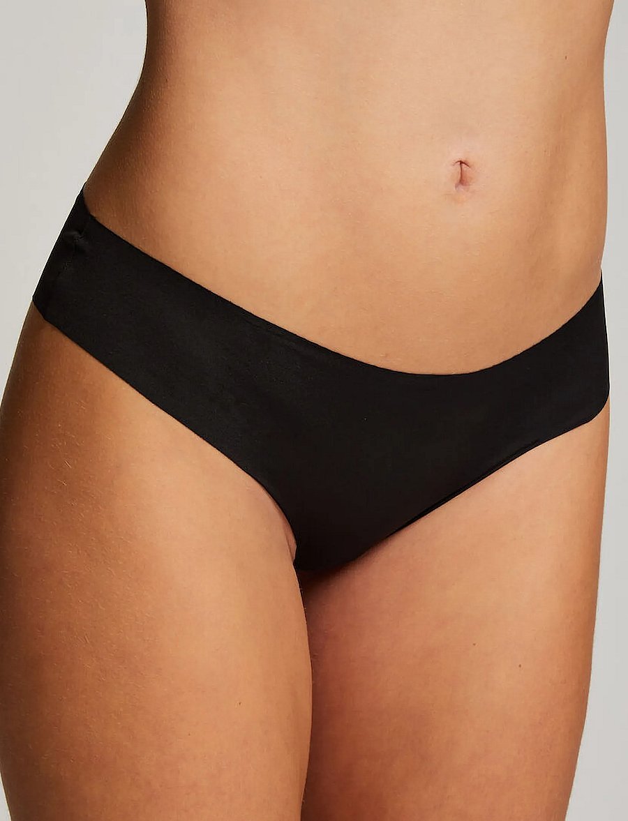 Hunkemöller - 3-pack Invisible Brasilian - nahtlose slips - black - 3
