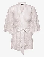 Kimono Allover Lace Isabella - SNOW WHITE