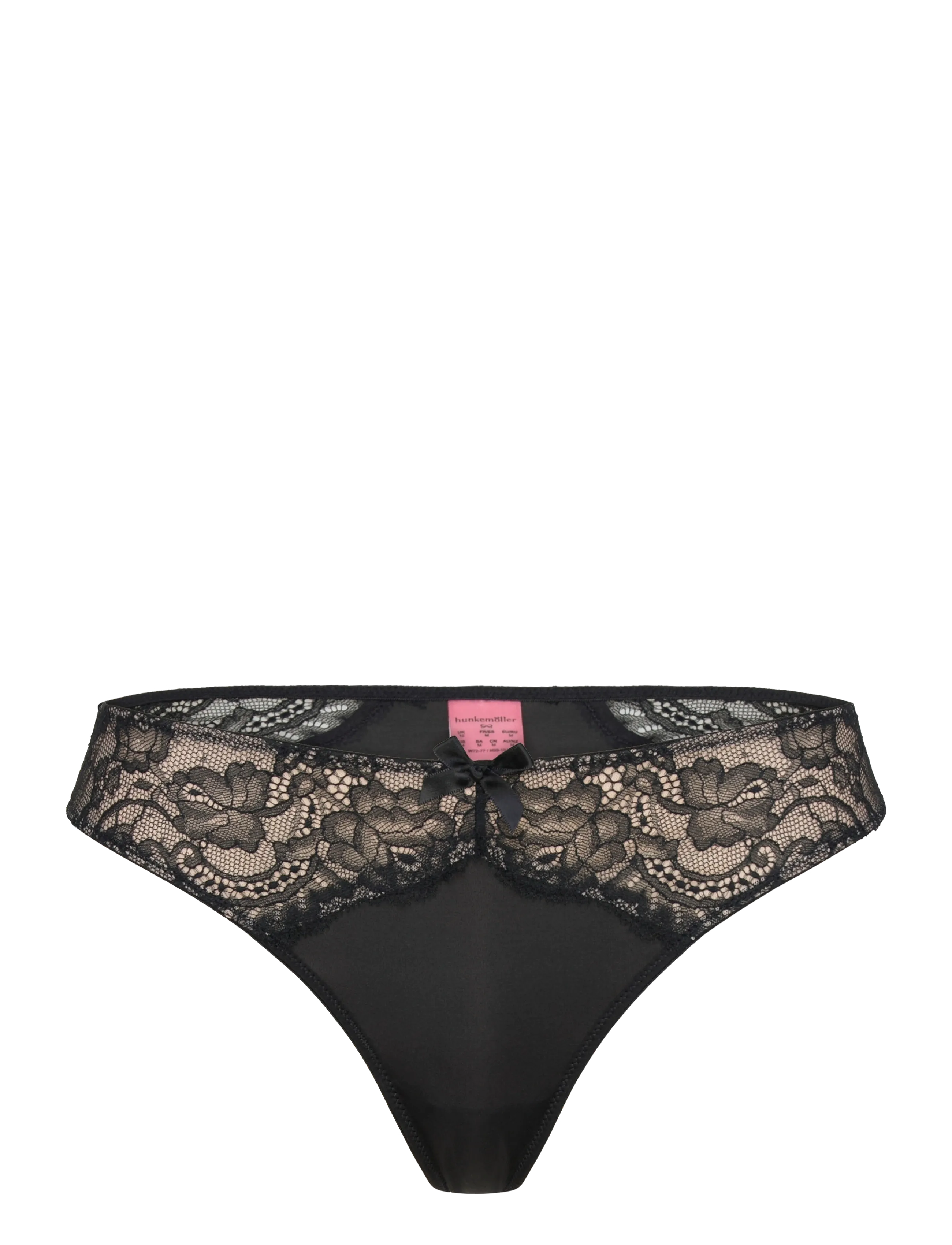 Hunkemöller TEDDY STRING R - Hunkemöller - CAVIAR / black