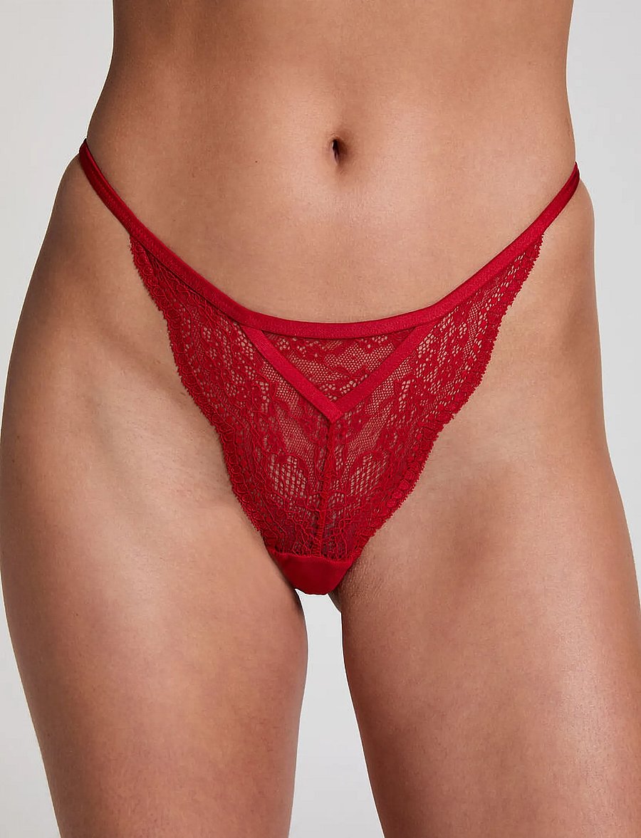 Hunkemöller - Isabelle string tr - tangas - tango red - 4