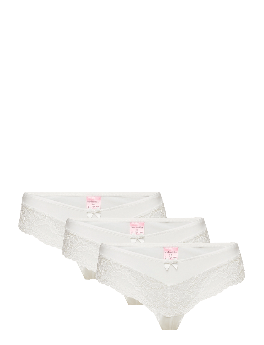 Hunkemöller - 3- packValencia brasilian - brazilian slips - white - 1