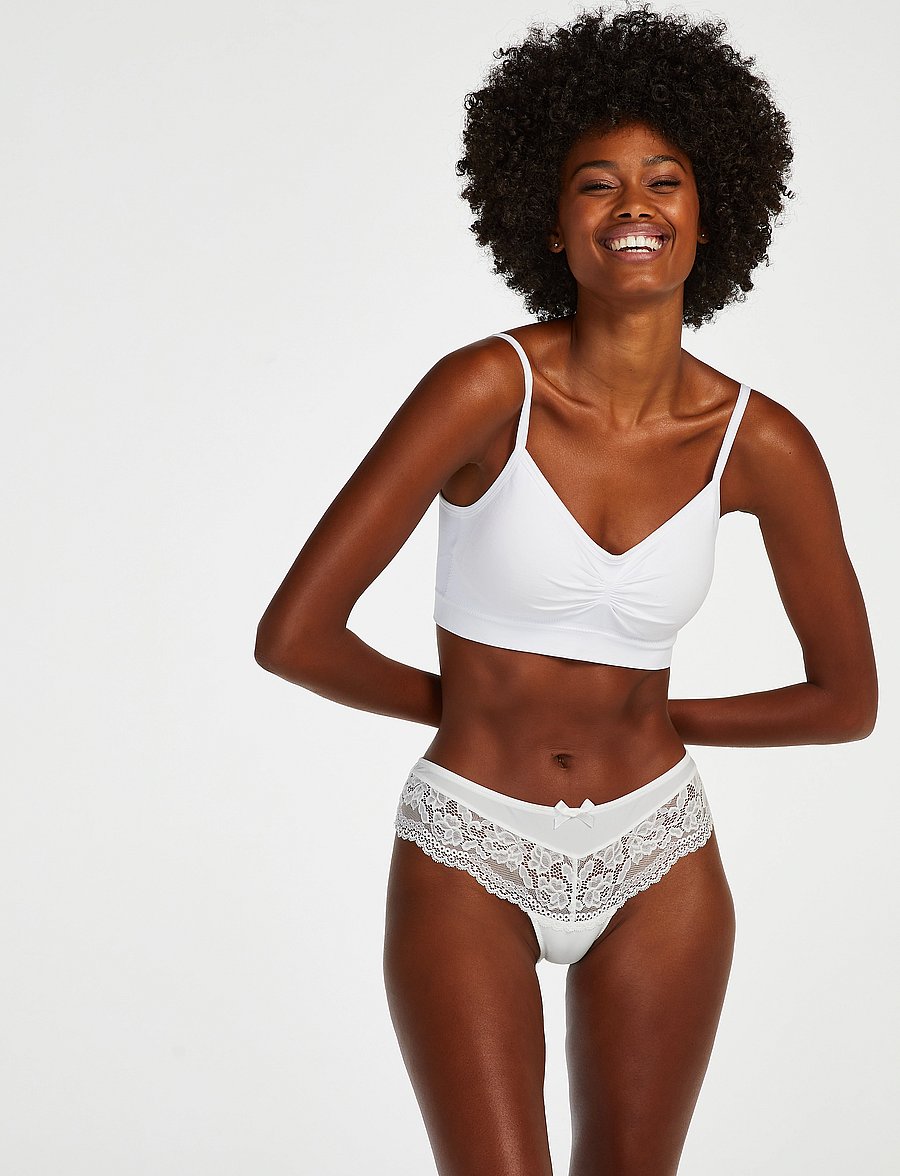 Hunkemöller - 3- packValencia brasilian - brazilian slips - white - 0