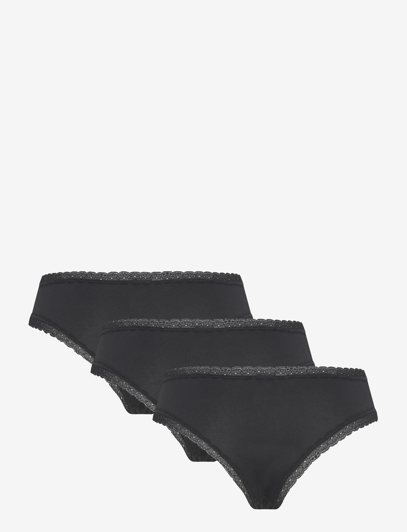 Hunkemöller - 3- PACK GEORGIA COTTON BRASILIAN SHORT - brazilian trosor - caviar - 2