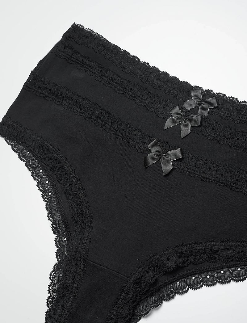 Hunkemöller - 3- PACK GEORGIA COTTON BRASILIAN SHORT - brazilian trosor - caviar - 1
