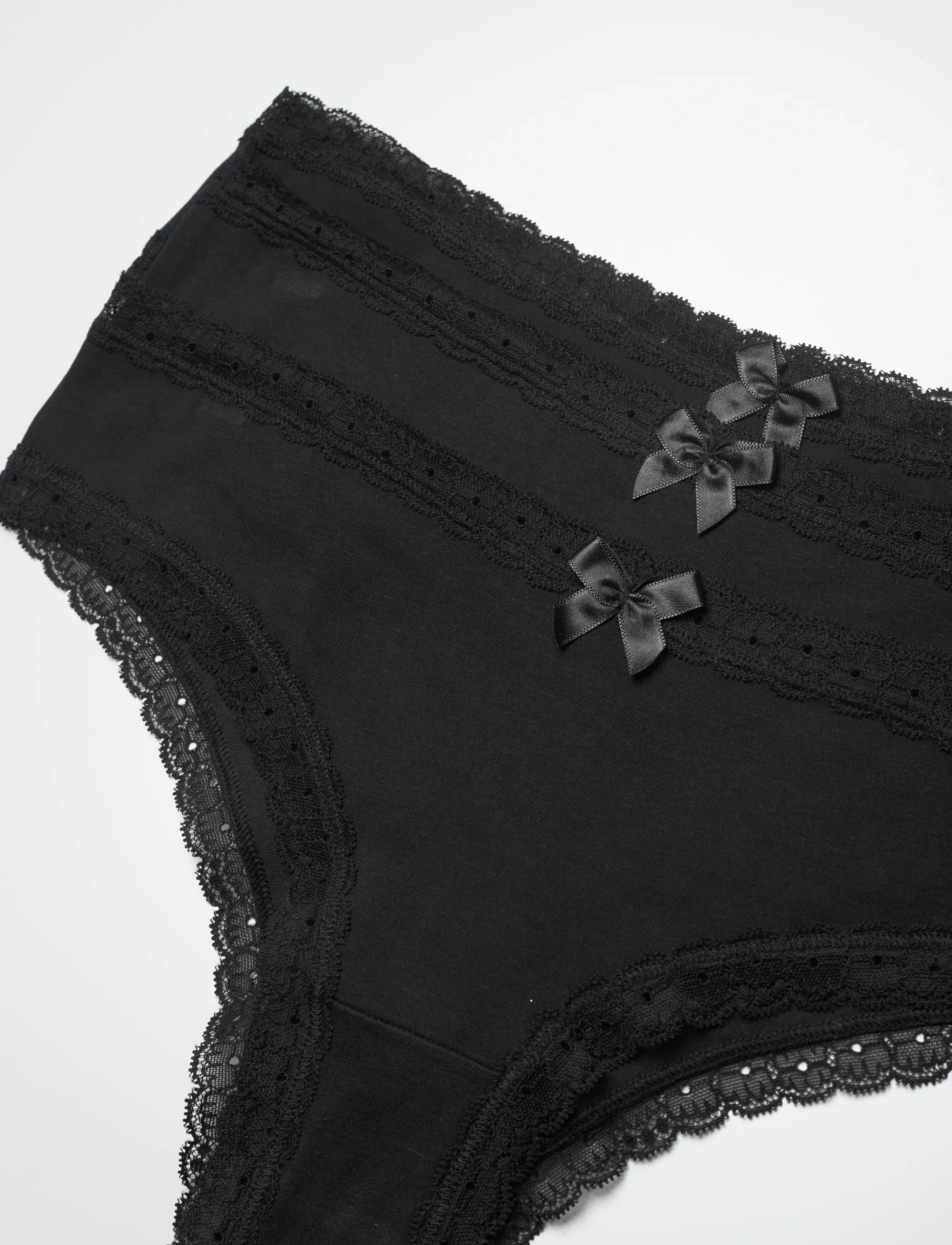 Hunkemöller - 3- PACK GEORGIA COTTON BRASILIAN SHORT - brazilian slips - caviar - 1