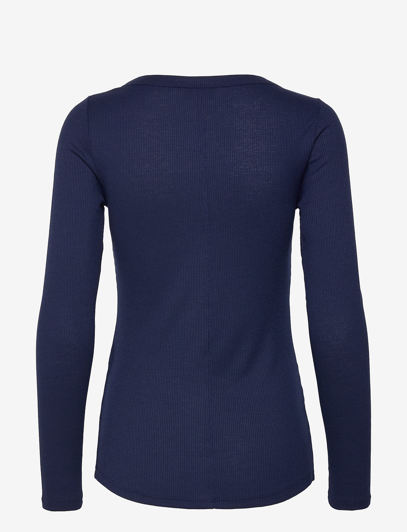 Hunkemöller - Top LS Waffle Placket - martime blue - 1