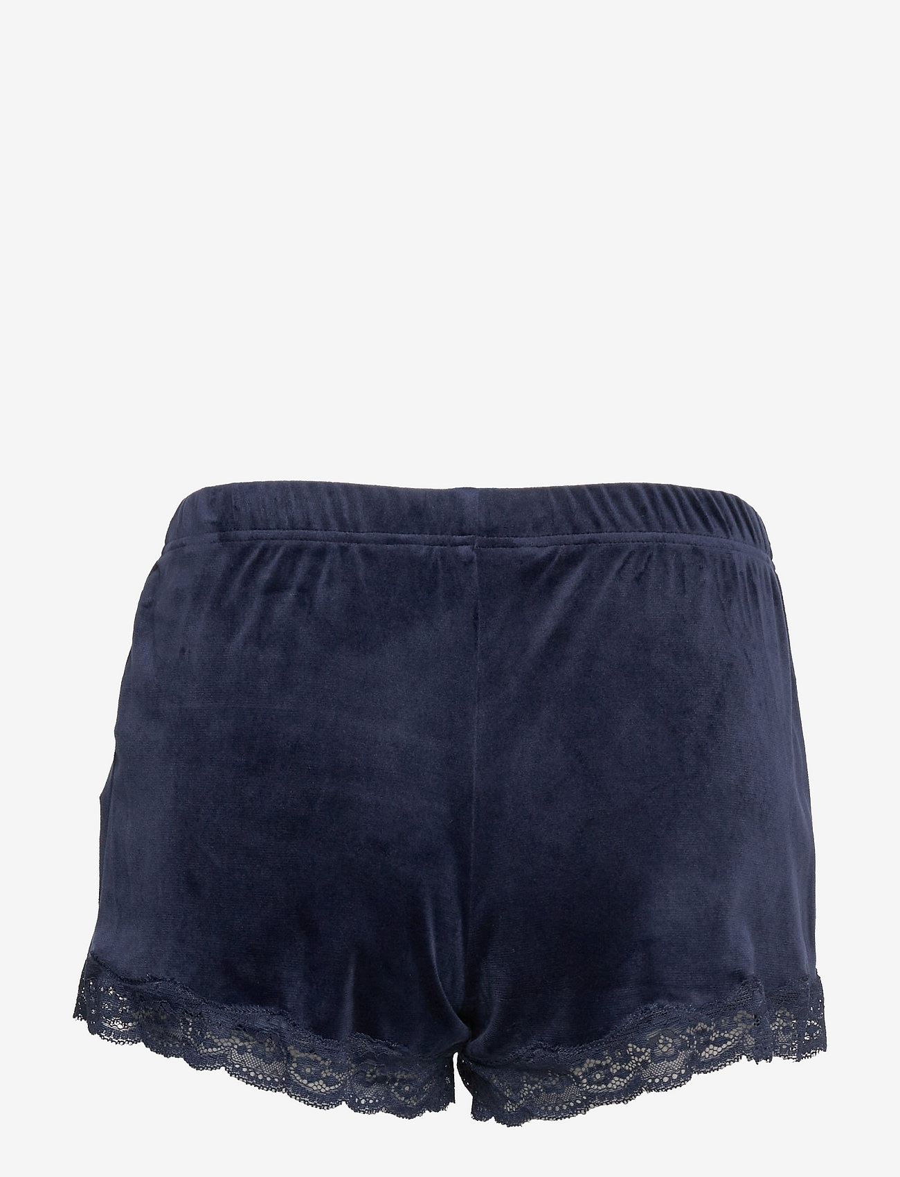 Hunkemöller - Short Velours Scallop Lace - martime blue - 1
