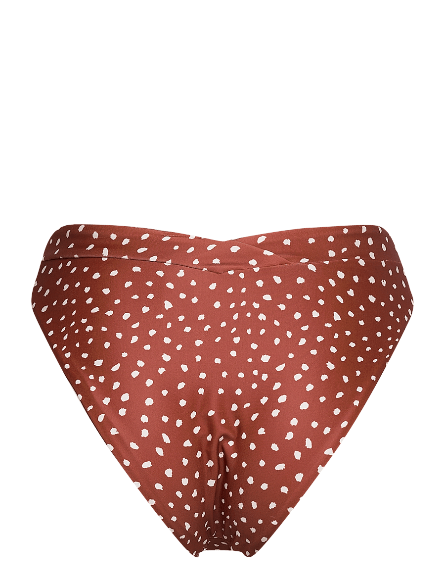 Hunkemöller - Ari cheeky high leg hw - højtaljede bikinitrusser - rust brown - 2