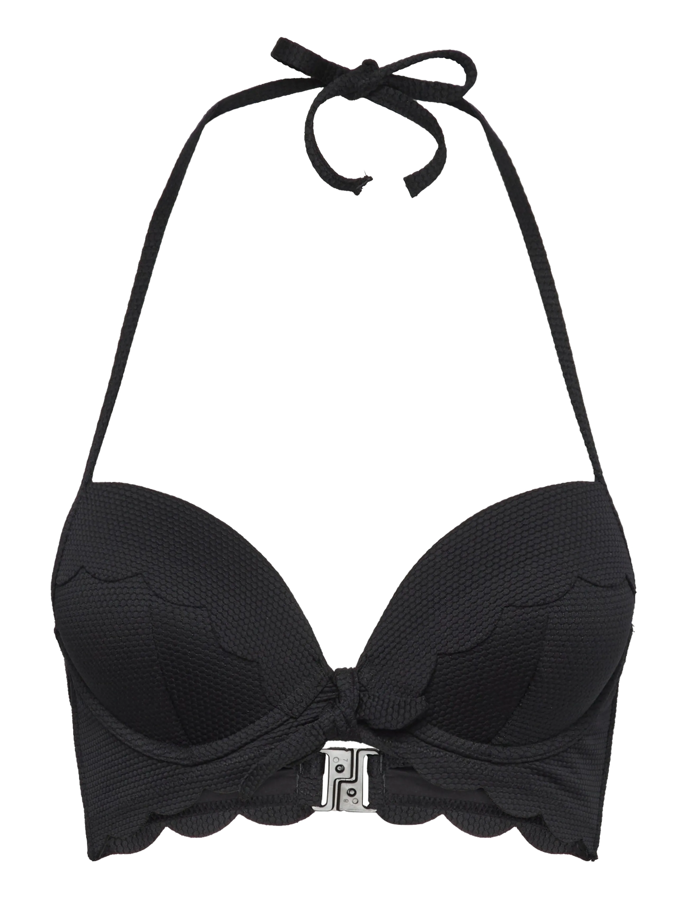 Hunkemöller Scallop pp push - Bademode - NERO / black
