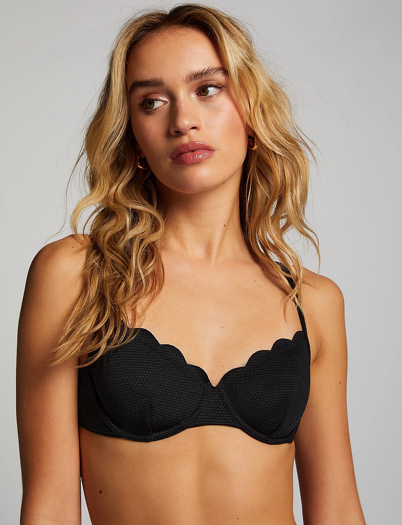 Hunkemöller - Scallop uf - bikinitoppar med bygel - nero - 3