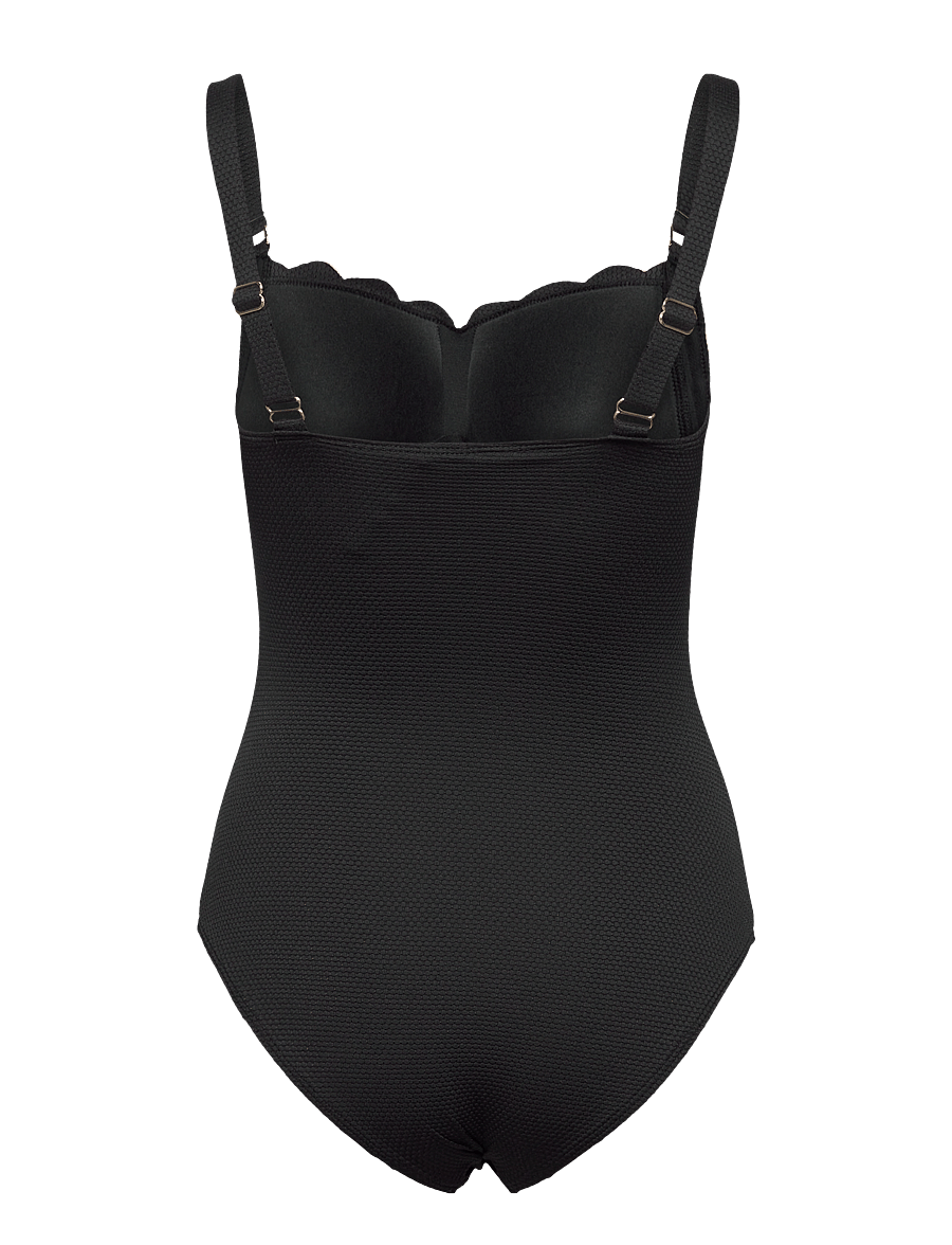 Hunkemöller - Scallop bs o - trikood - nero - 2
