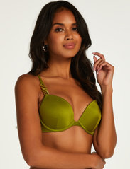 Hunkemöller - Palm pp push - bikinien push-up-yläosat - forest green - 2