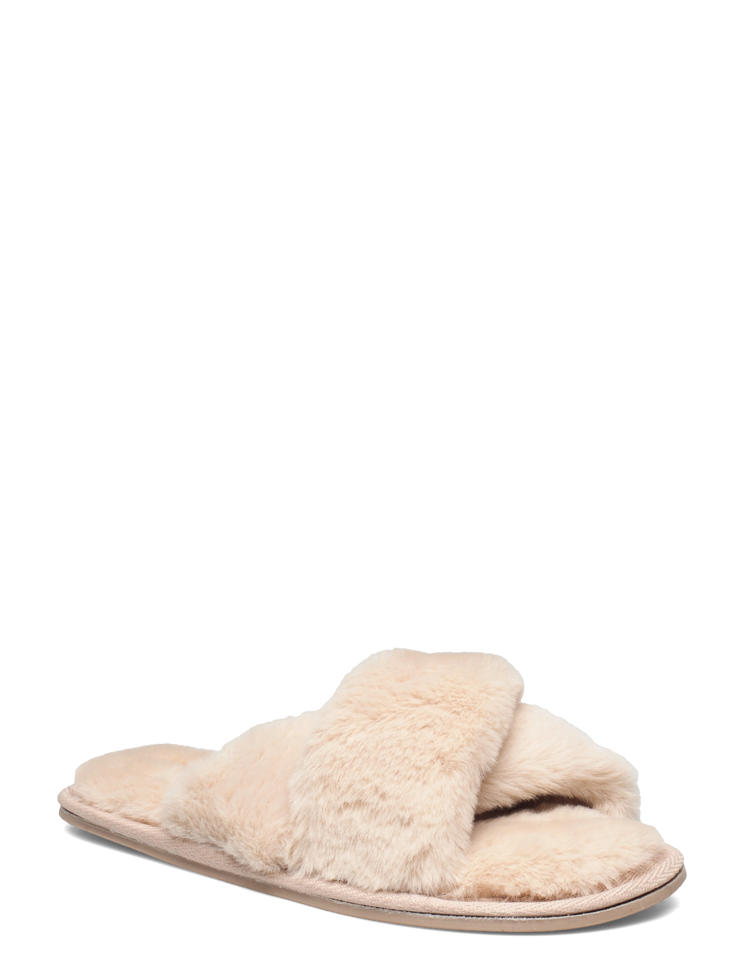 Hunkemöller - Lia Fake Fure Slipper - oatmeal marl - 0