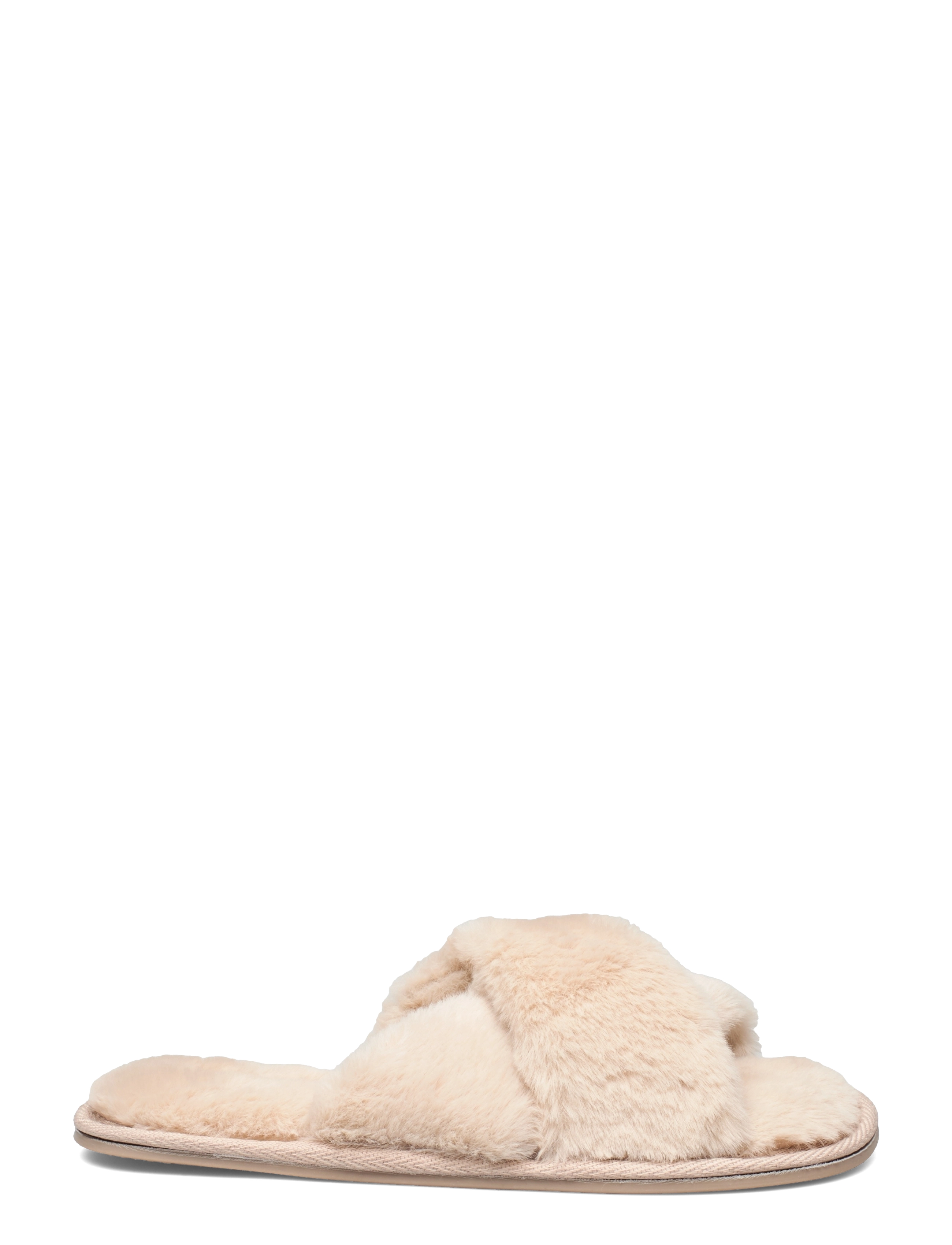 Hunkemöller - Lia Fake Fure Slipper - oatmeal marl - 1