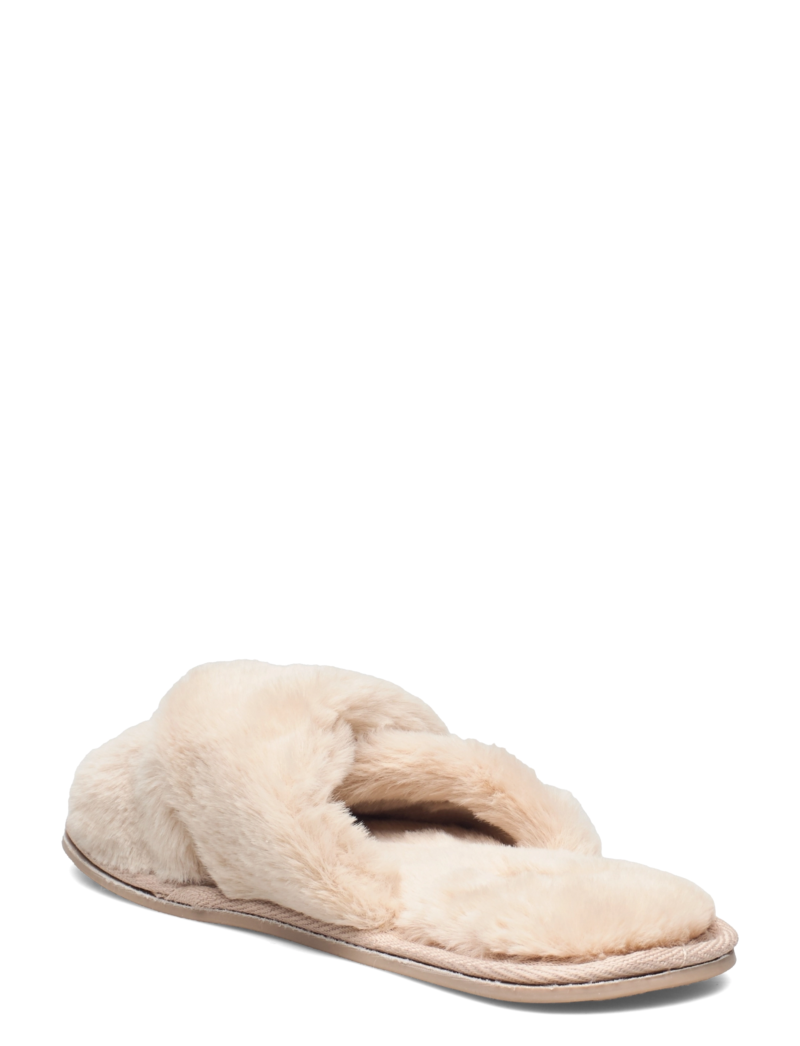 Hunkemöller - Lia Fake Fure Slipper - oatmeal marl - 2