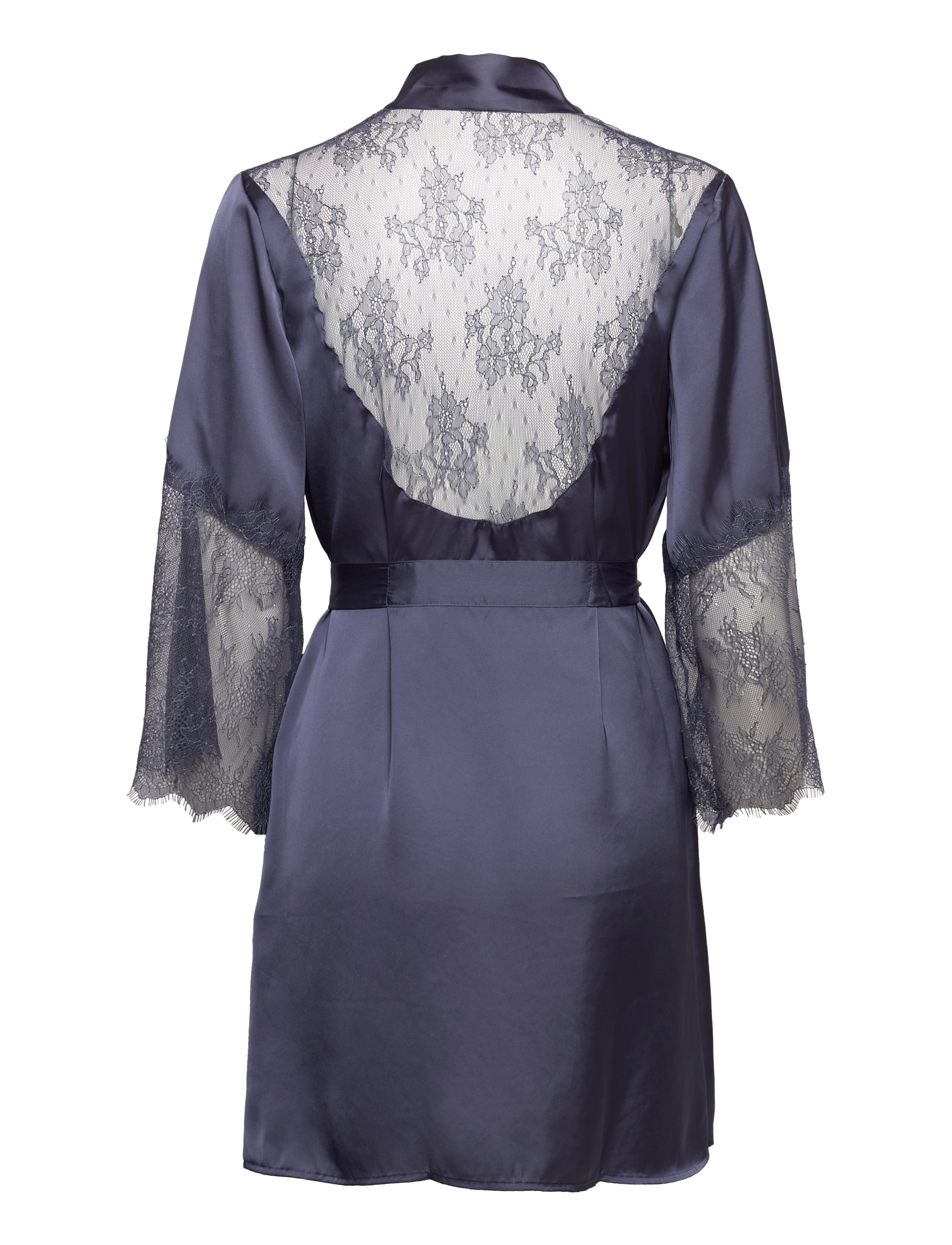 Hunkemöller - Kimono Satin Lily - nightshadow blue - 1