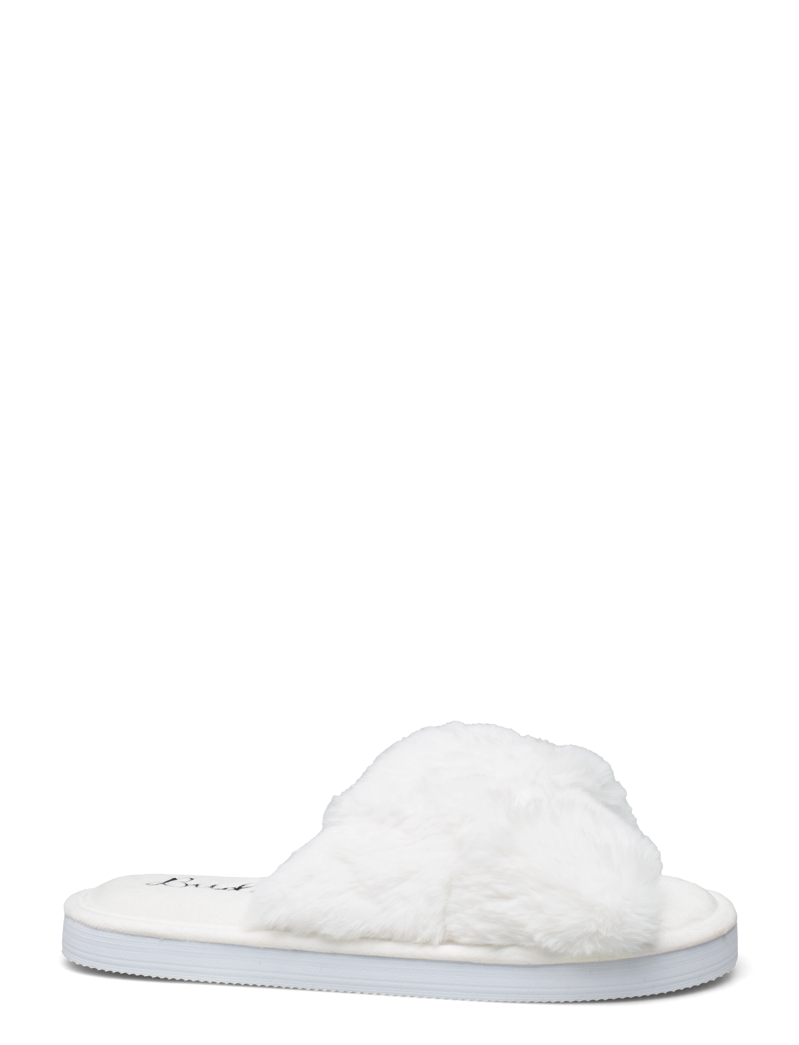 Hunkemöller - Bridal Fake Fur Slipper - snow white - 1