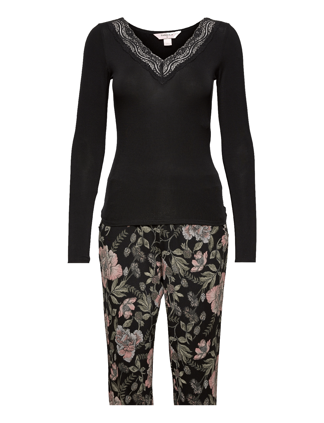 PJ Pant LS V-Neck Lace Waterflower