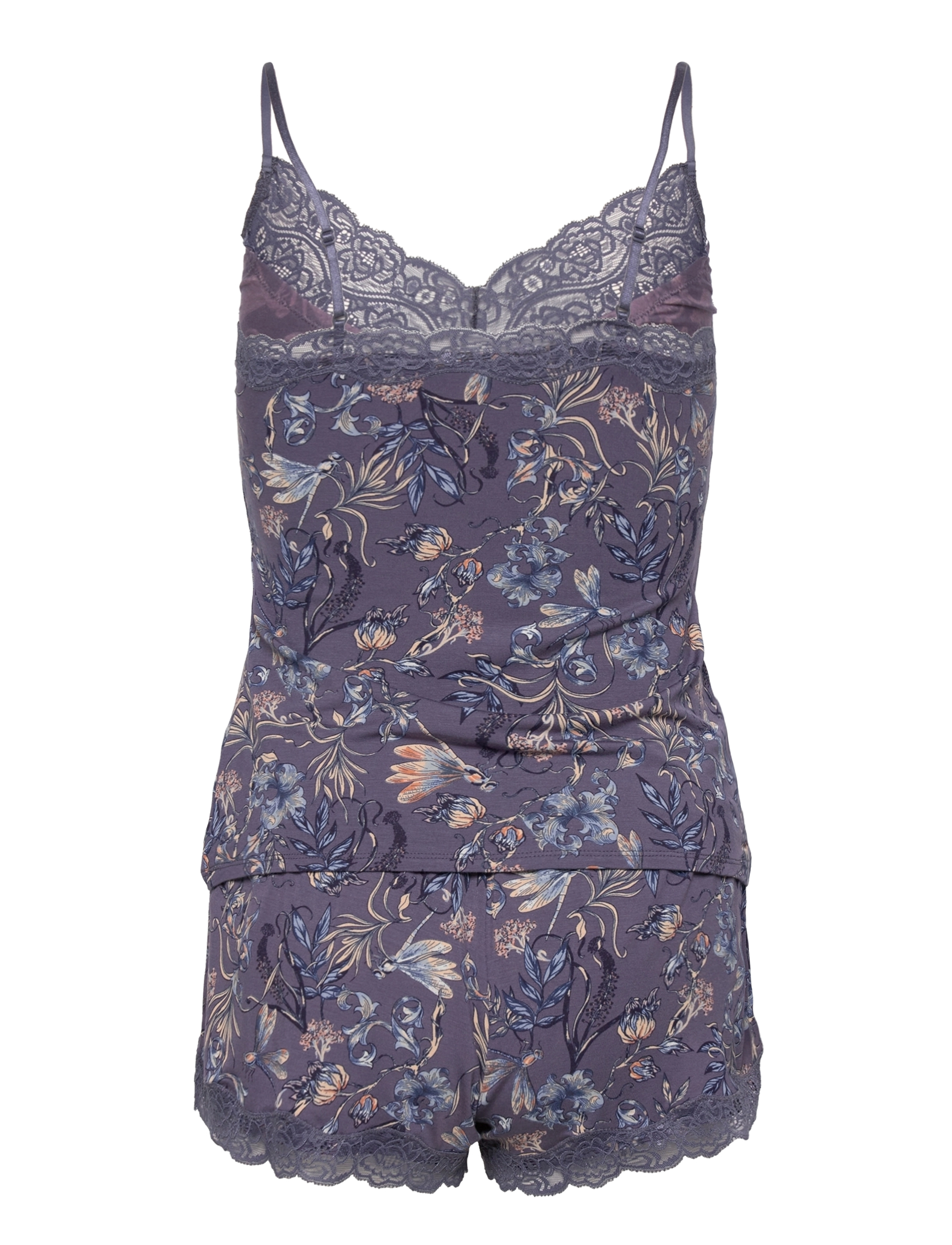 Hunkemöller - PJ Short Cami Dragonfly - nightshadow blue - 1