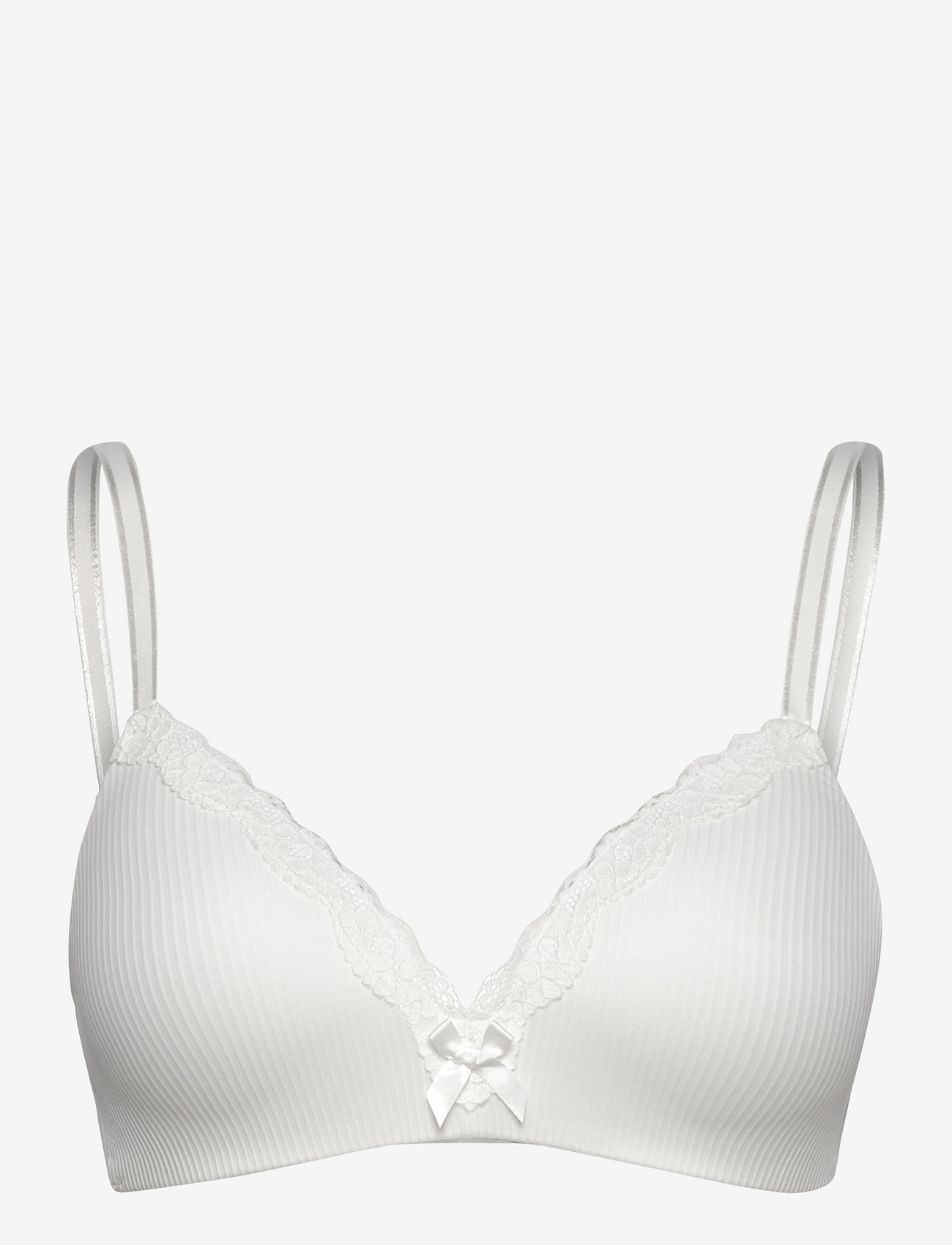 Hunkemöller - LOLA NON WIRED LOW DEMI PU - bh'er uden bøjle - snow white - 1