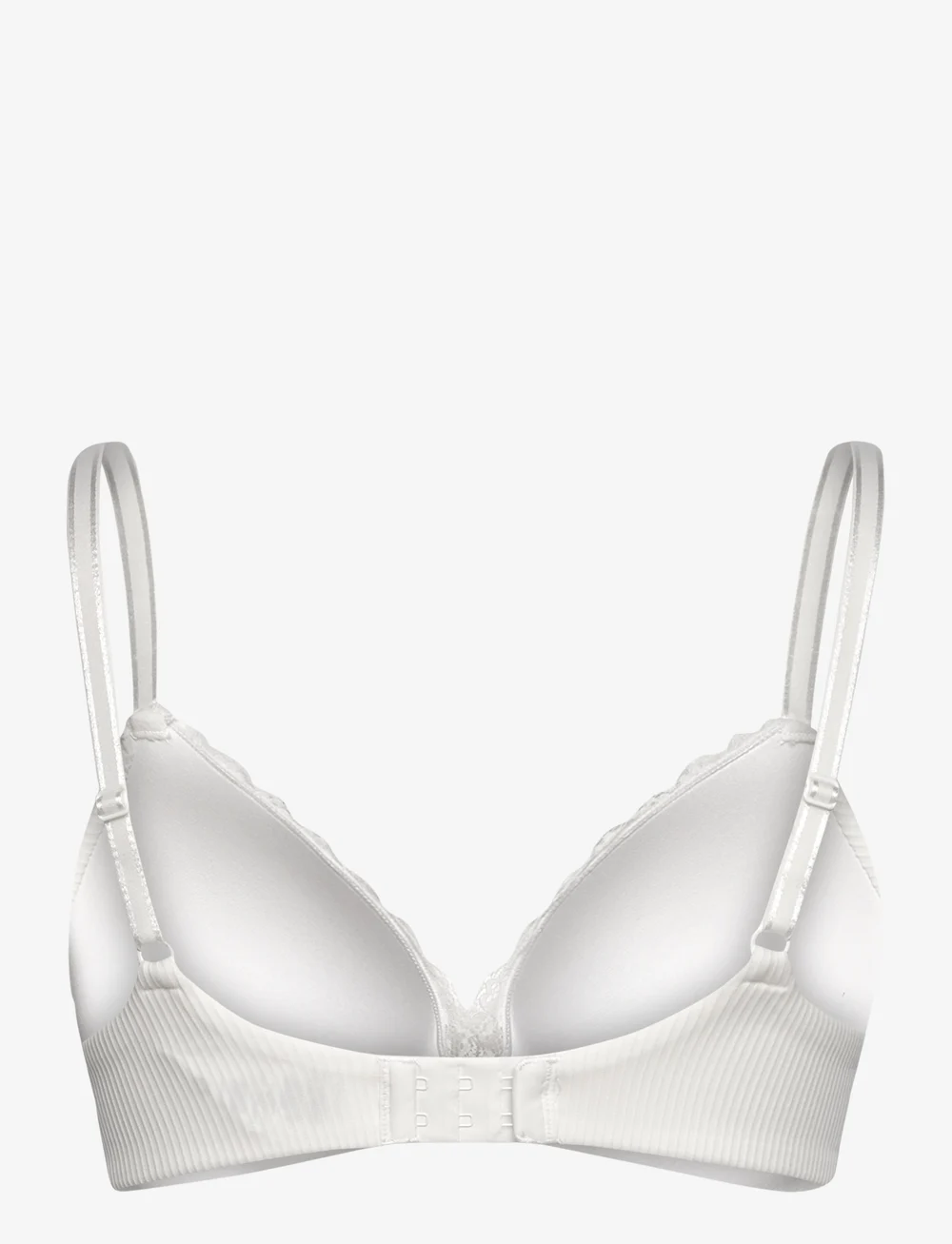Hunkemöller - LOLA NON WIRED LOW DEMI PU - bygellösa bh:ar - snow white - 2