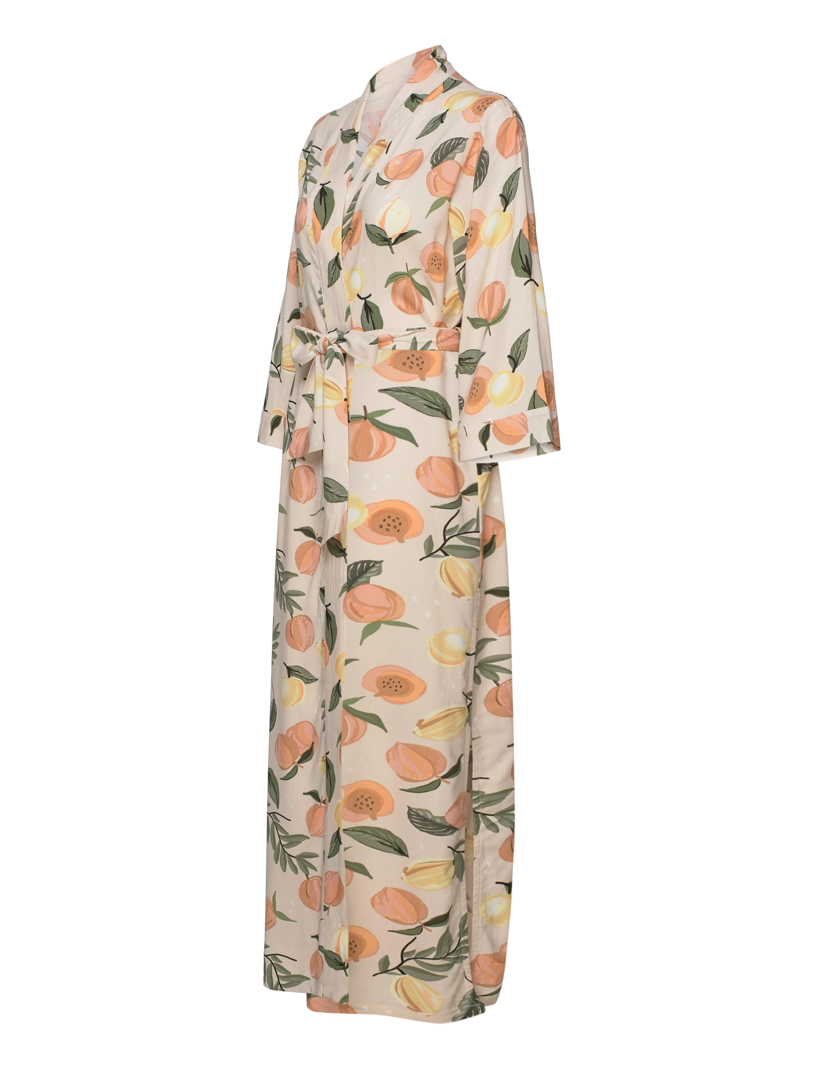 Hunkemöller - Kimono Long Vis Satin Fruit - summer melon - 2