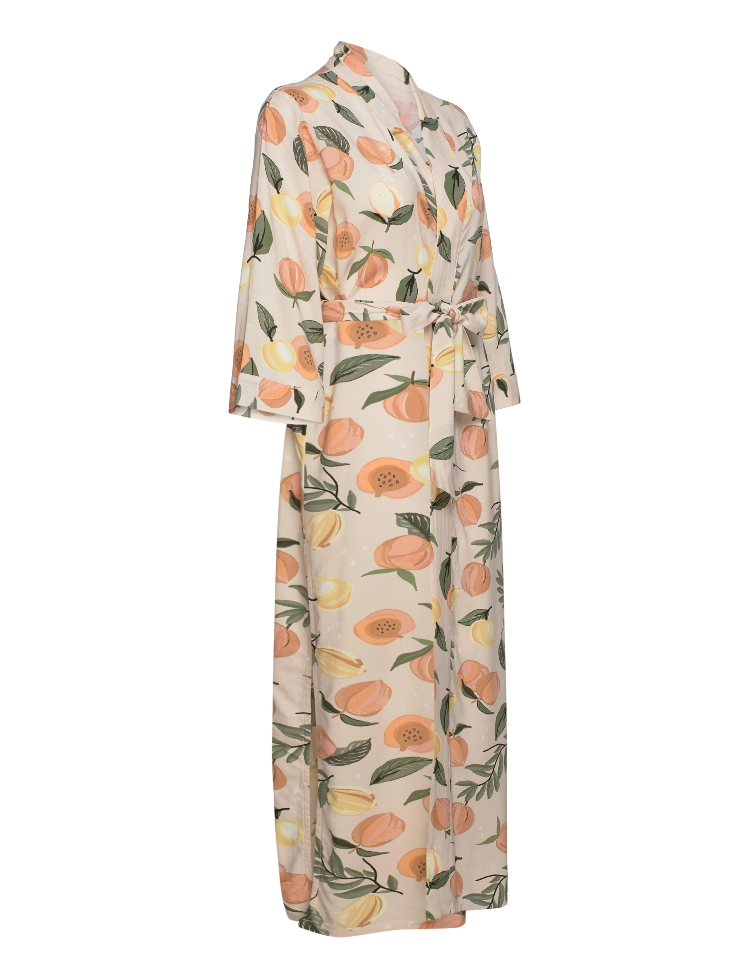 Hunkemöller - Kimono Long Vis Satin Fruit - summer melon - 3