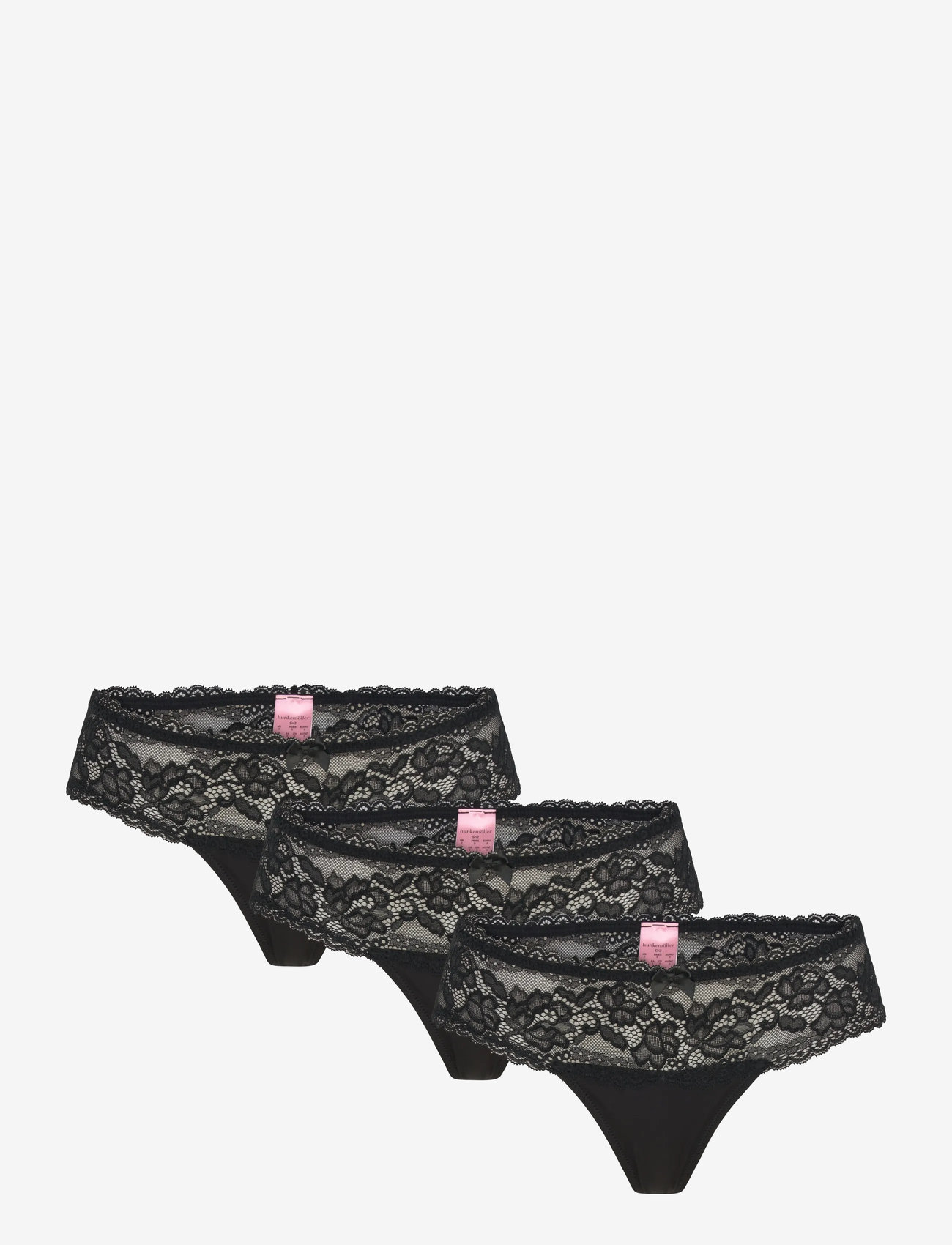 Hunkemöller - Florence 3-pack boxer thongs - brazilian panties - caviar - 1