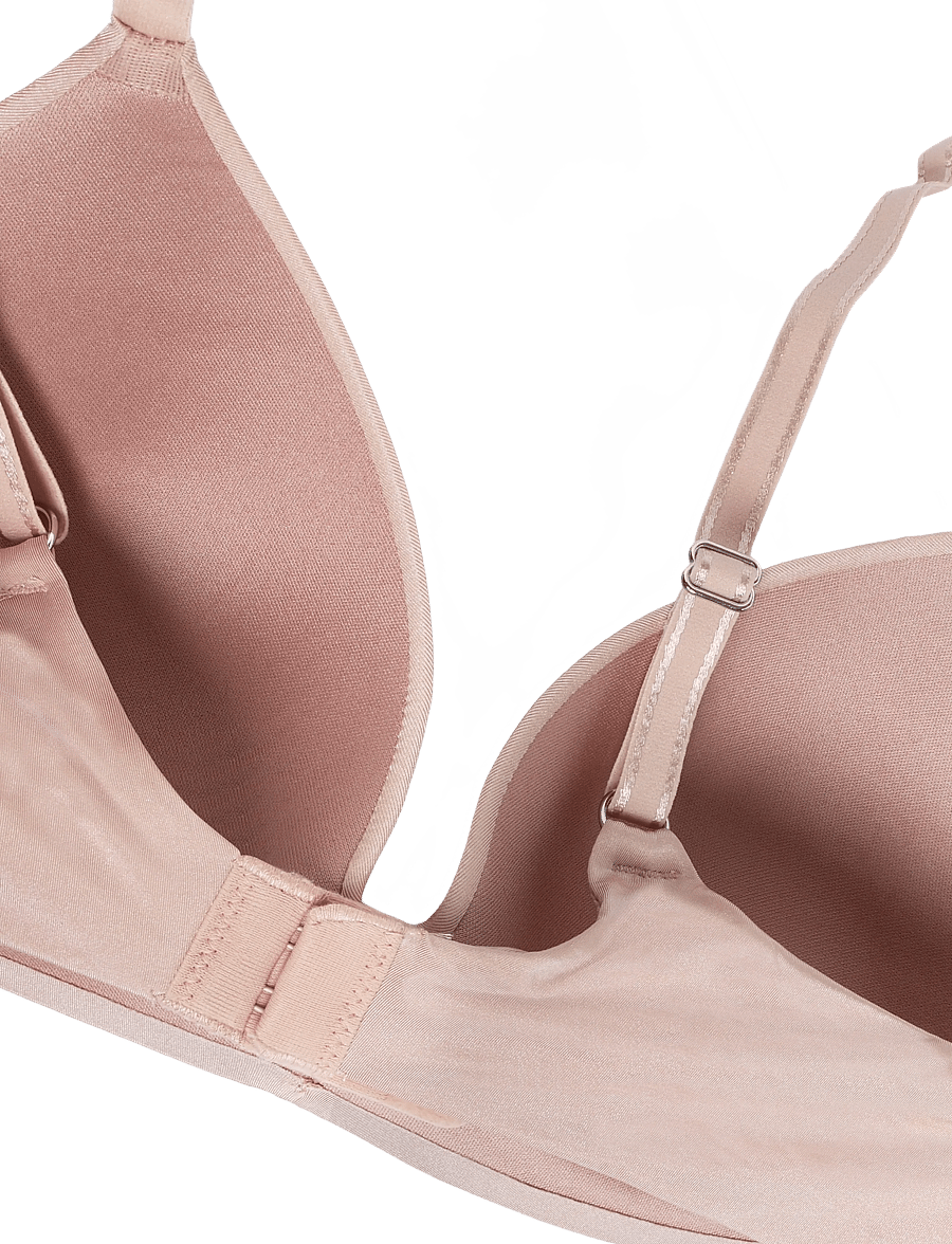 Hunkemöller - Mona Non Wired Low D Pu - bügellose bhs - rugby tan - 3