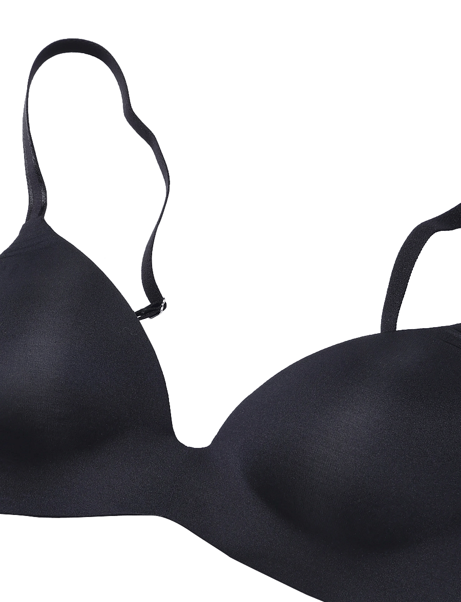Hunkemöller - Mona Non Wired Low D Pu - caviar - 2