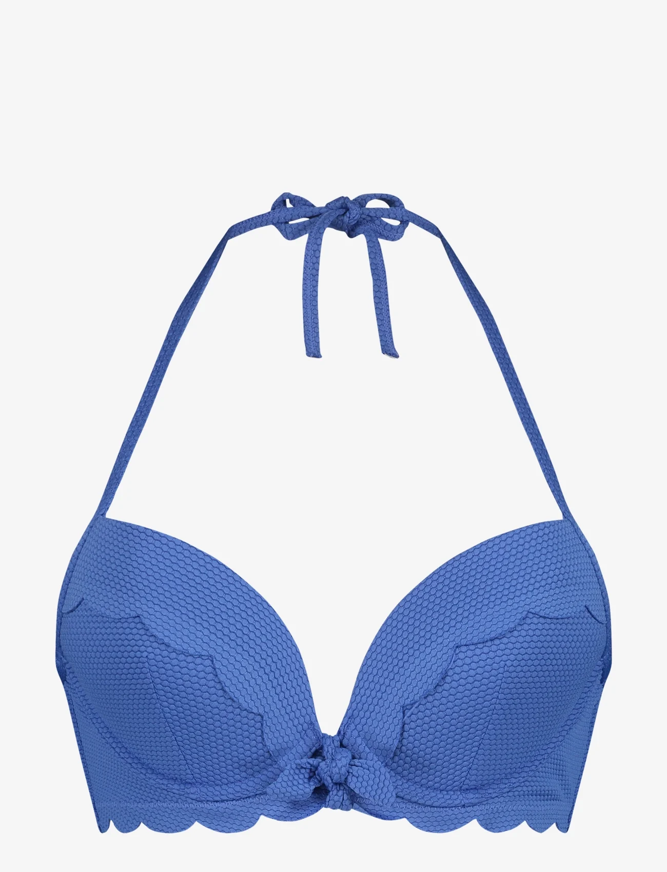 Hunkemöller - Scallop pp - bikinitoppe med bøjle - clematis blue - 0