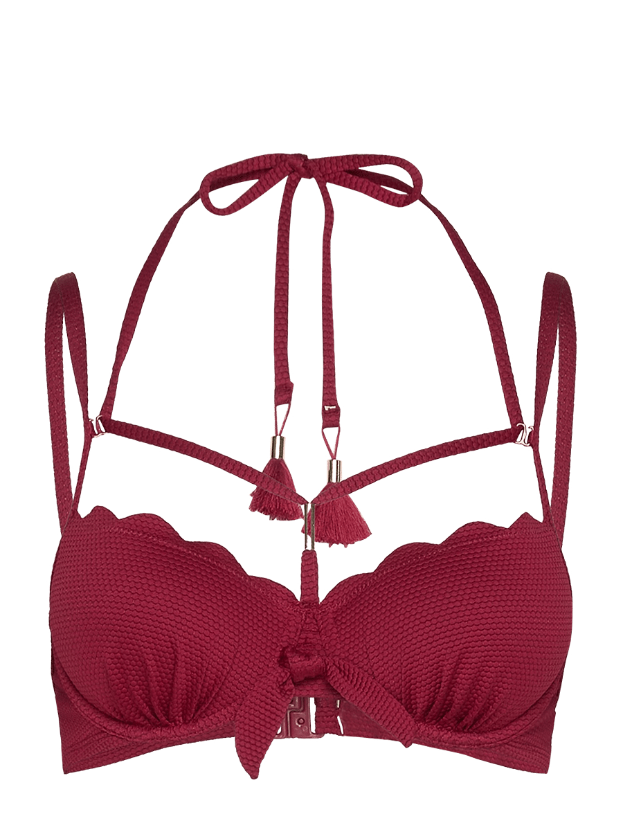 Hunkemöller - Scallop pd - stanik z fiszbinami bikini - rhubarb - 1