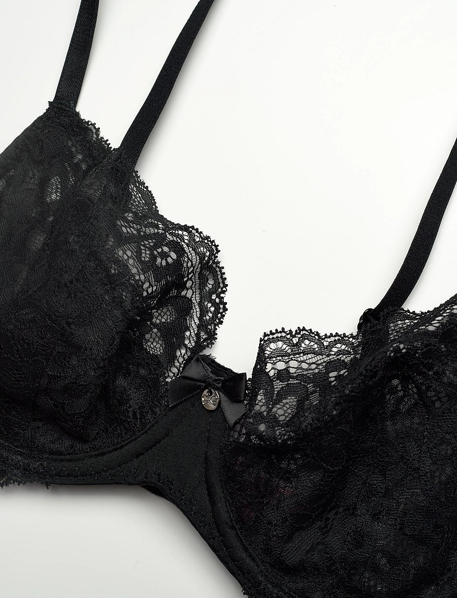Hunkemöller - Marine Non-Padded Underwired Bra - traadiga rinnahoidjad - caviar - 5