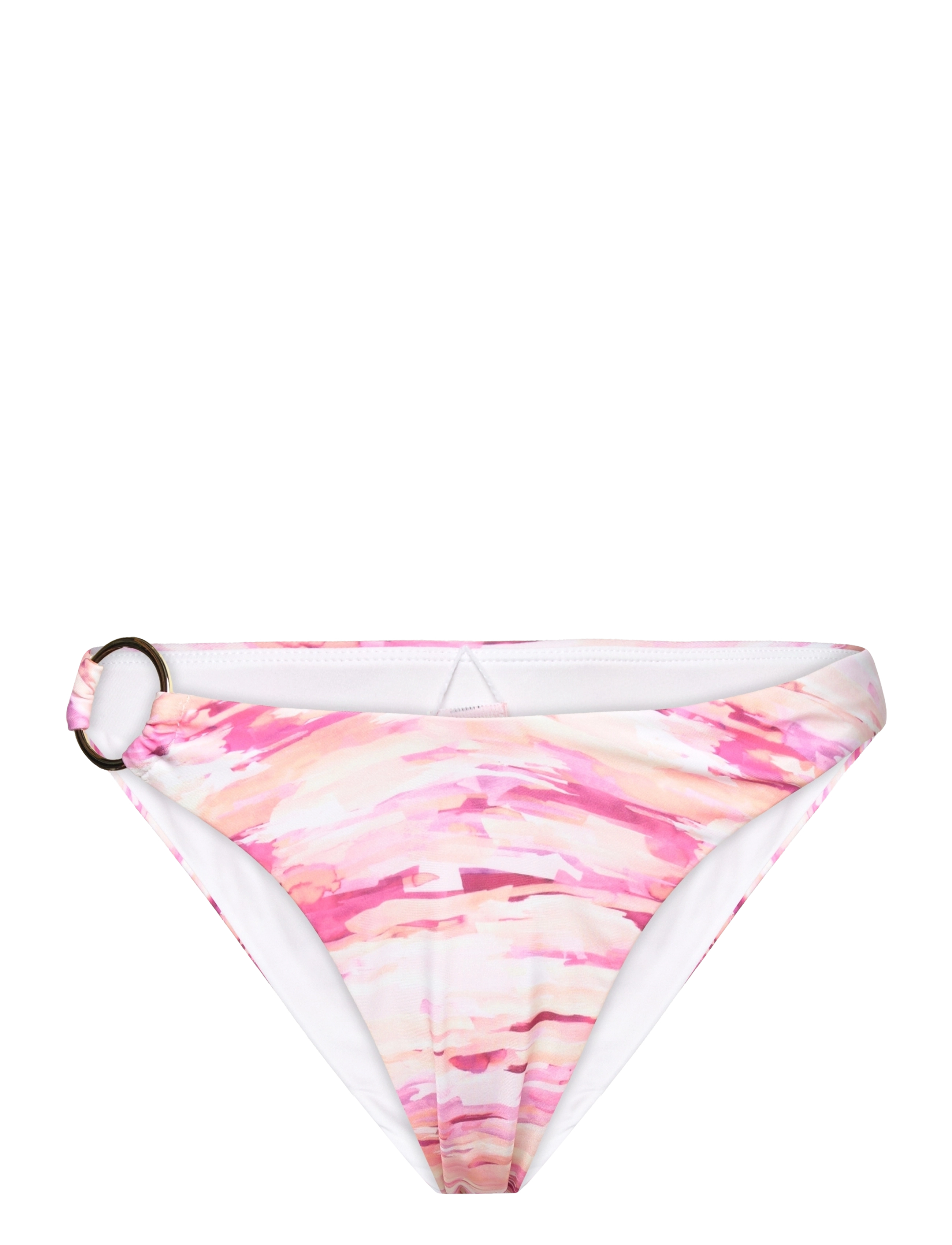 Hunkemöller Amalfi high leg hw - Klær - WHITE / pink/rose
