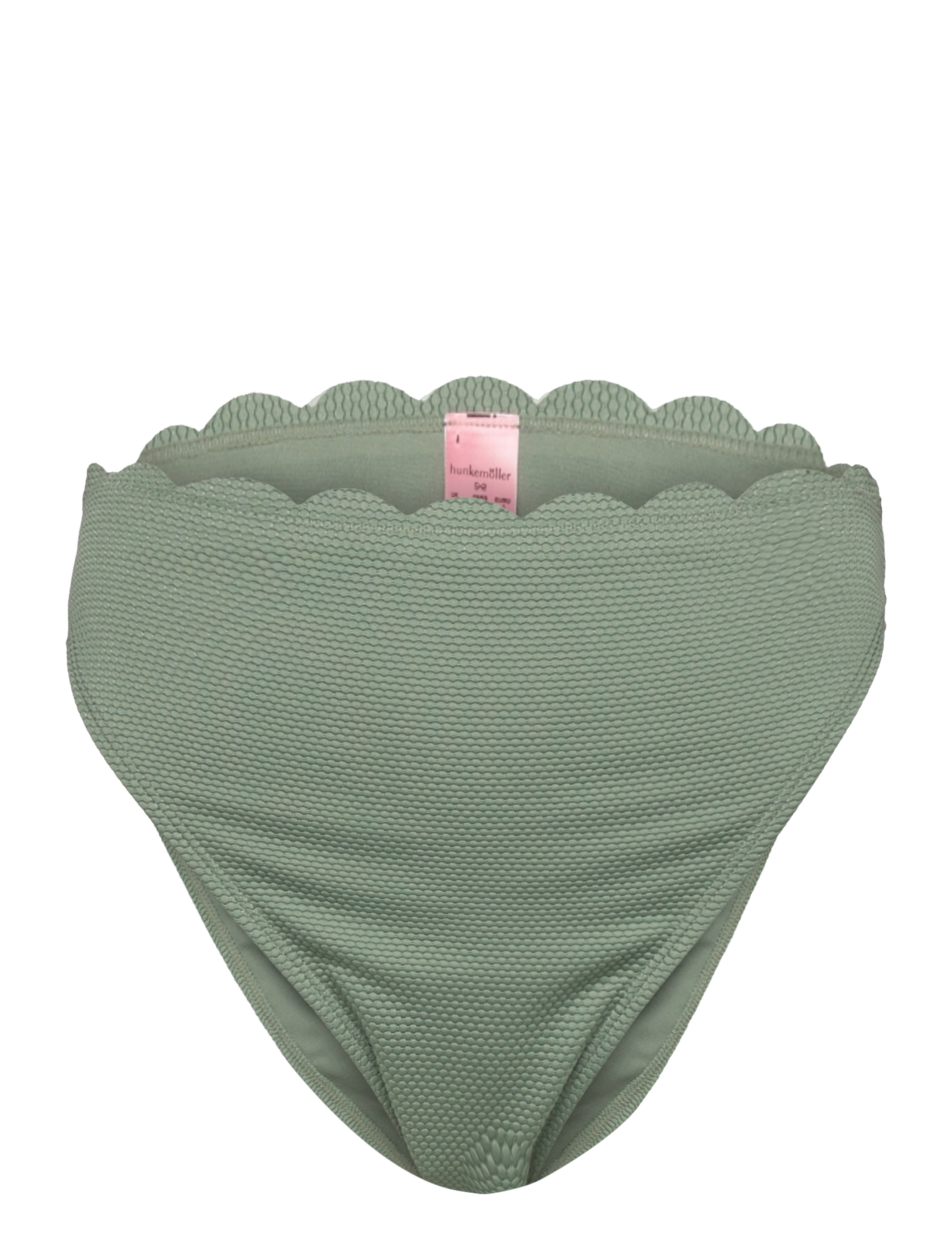 Hunkemöller - Scallop high leg hw - højtaljede bikinitrusser - hedge green - 1