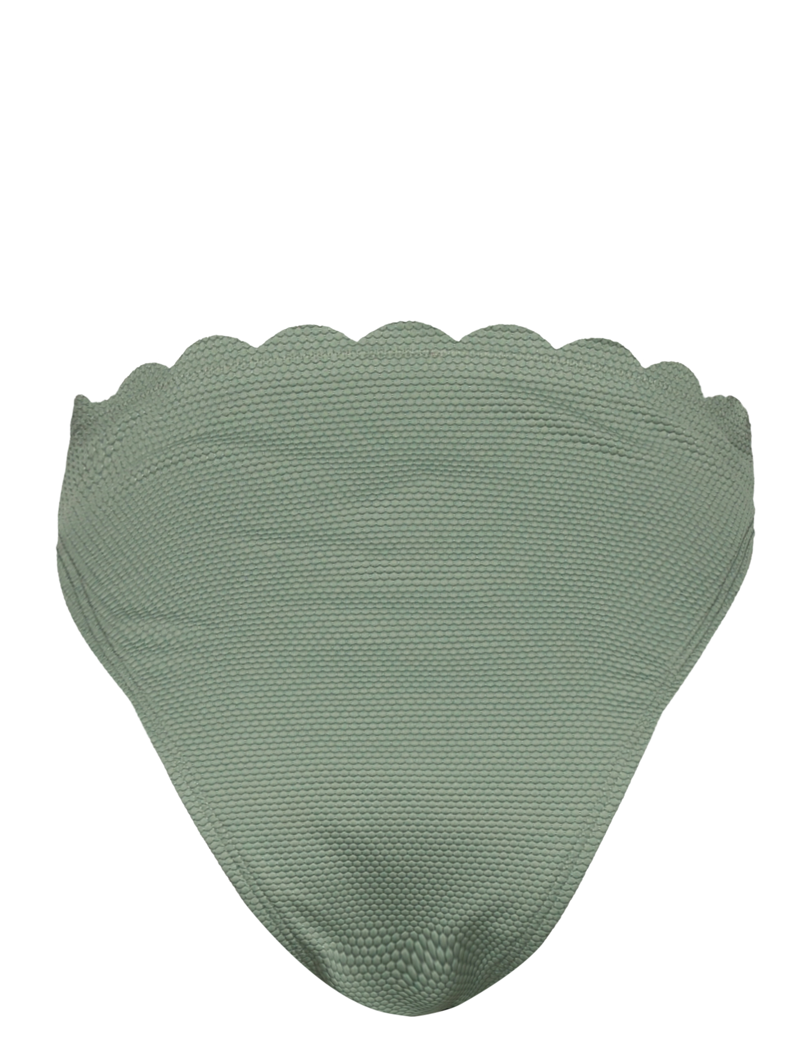 Hunkemöller - Scallop high leg hw - højtaljede bikinitrusser - hedge green - 2